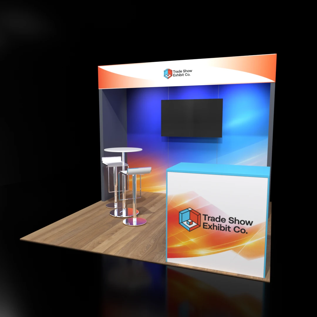 CES 10 x 10 Inline Affordable Exhibit Rental — Design 09 — 10 x 10 Inline Affordable Exhibit Rental — CES, Las Vegas