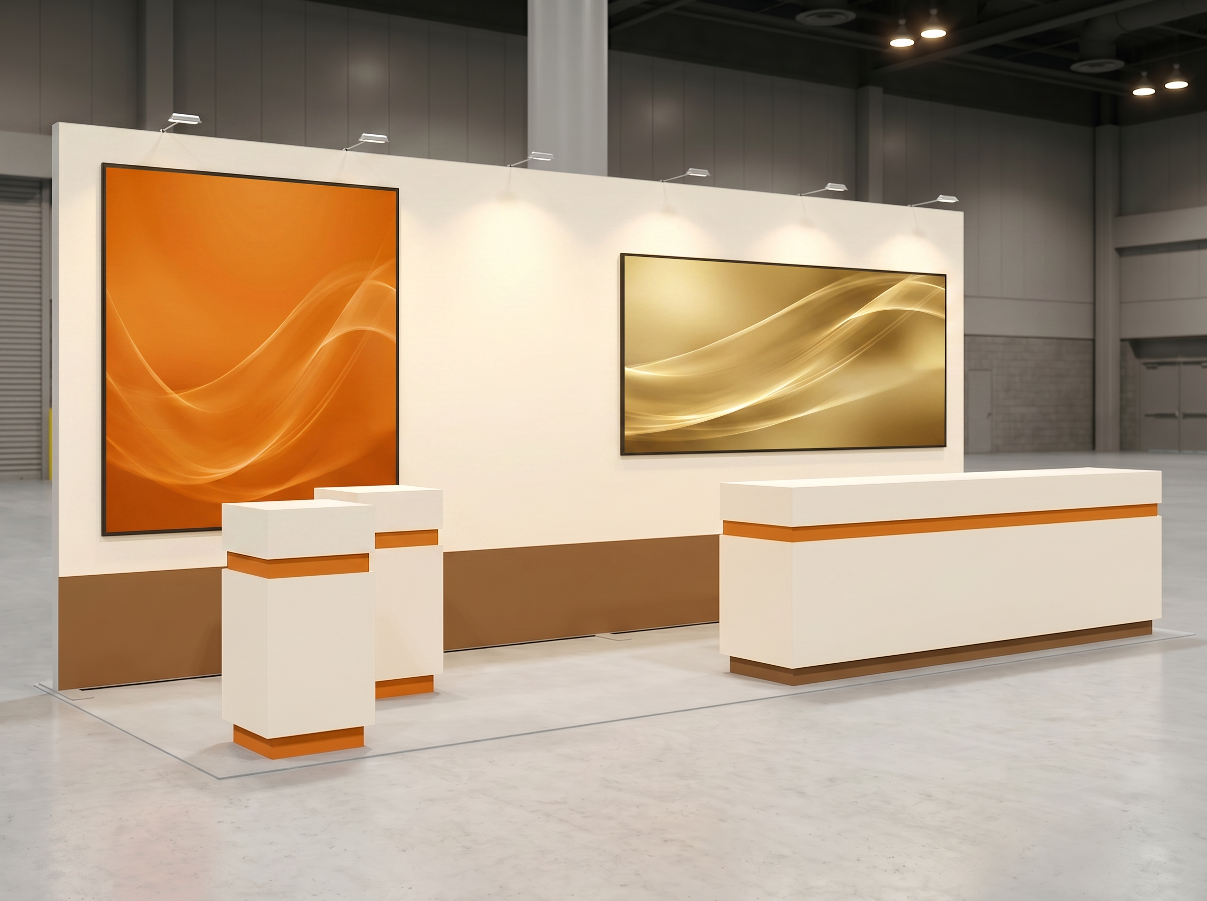 SEMA Show 10 x 20 Inline Affordable Exhibit Rental — Design 03 — 10 x 20 Inline Affordable Exhibit Rental — SEMA Show, Las Vegas