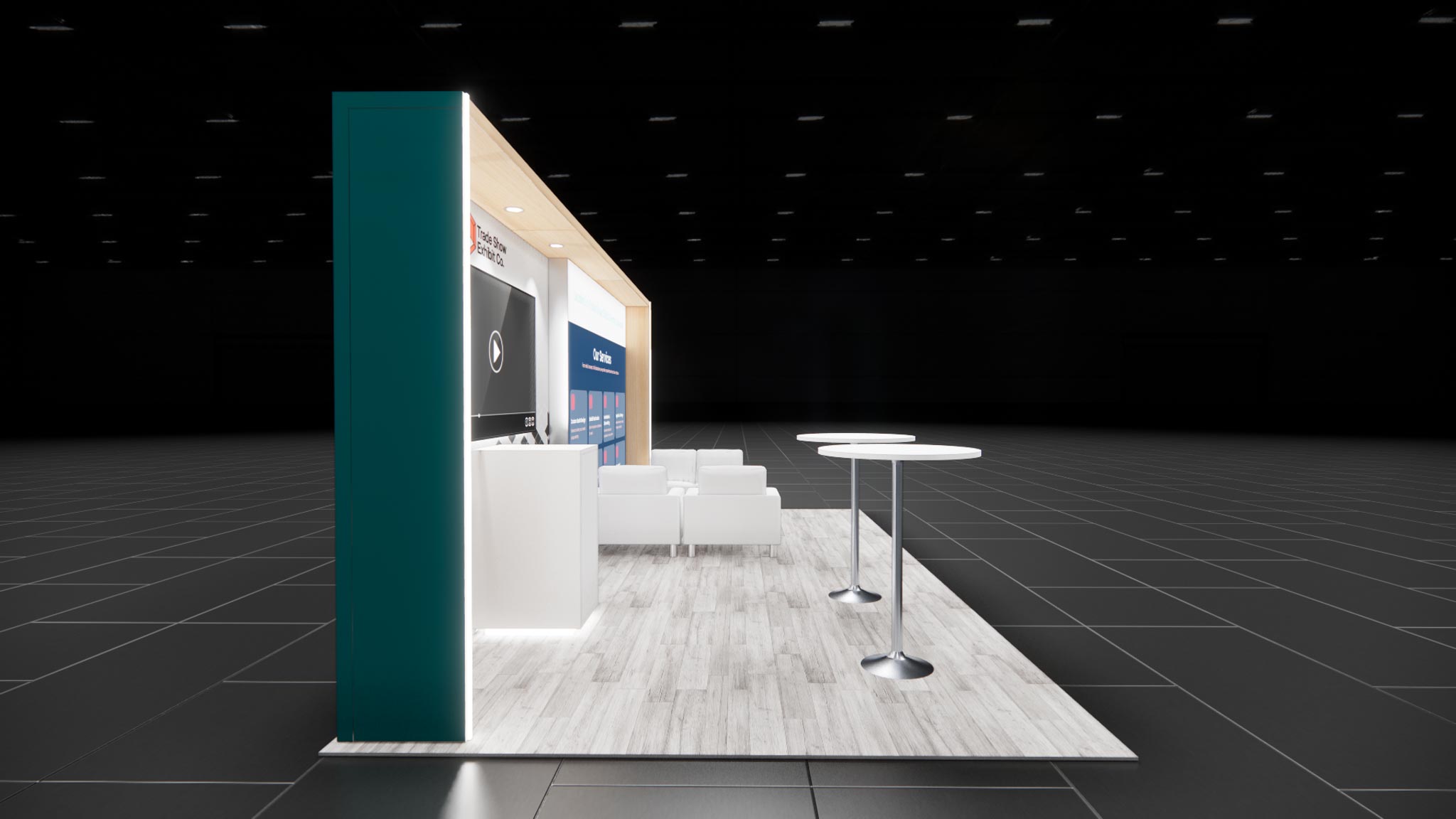 CES 10 x 20 Inline Affordable Exhibit Rental — Design 05 — 10 x 20 Inline Affordable Exhibit Rental — CES, Las Vegas