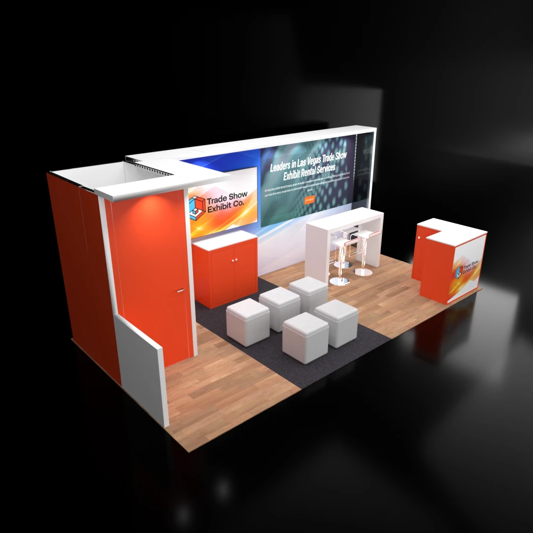 CES 10 x 20 Inline Affordable Exhibit Rental — Design 10 — 10 x 20 Inline Affordable Exhibit Rental — CES, Las Vegas