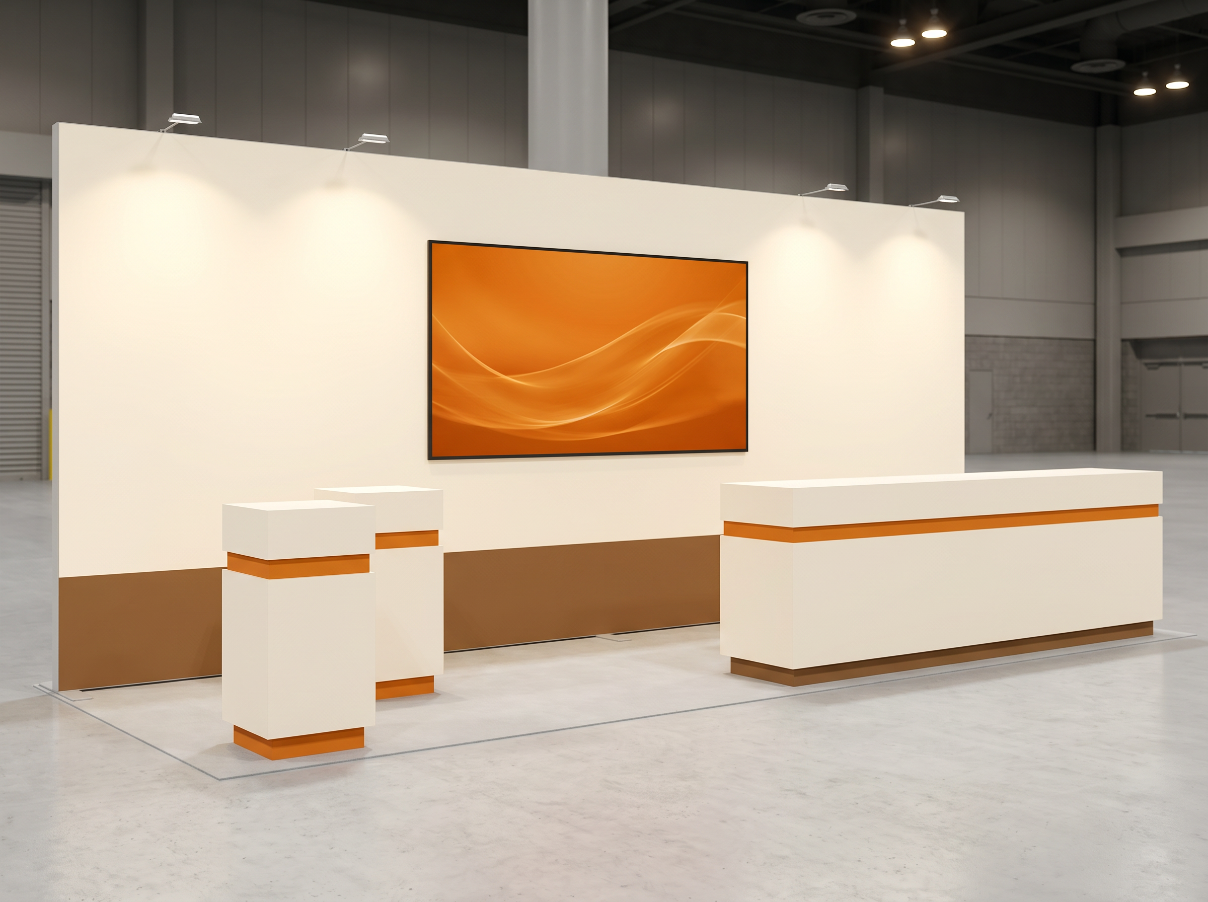 MD&M 10 x 20 Inline Affordable Exhibit Rental — West — Design 02 — 10 x 20 Inline Affordable Exhibit Rental — MD&M West, Anaheim
