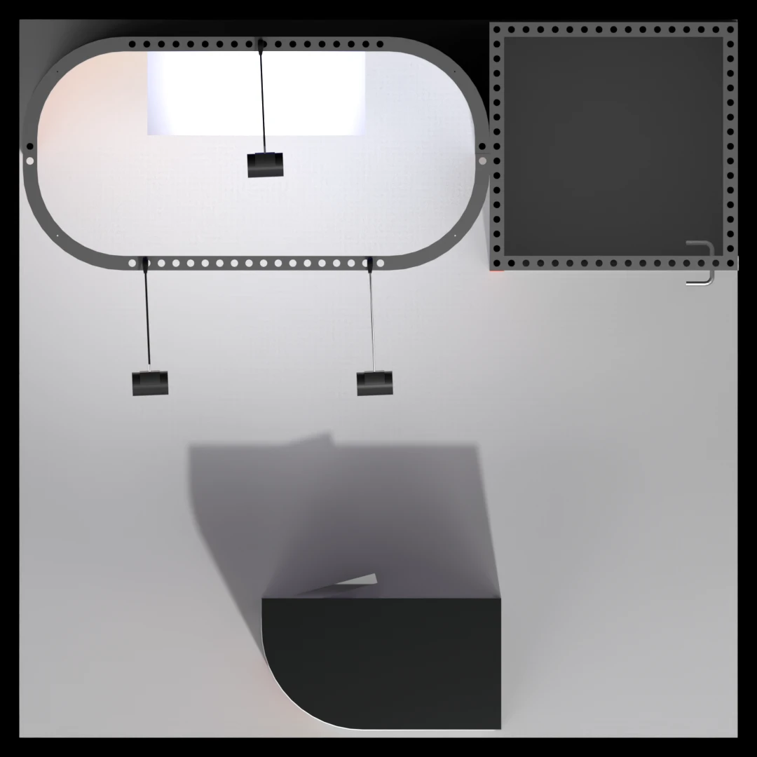 CES 10 x 10 Inline Affordable Exhibit Rental — Design 08 — 10 x 10 Inline Affordable Exhibit Rental — CES, Las Vegas