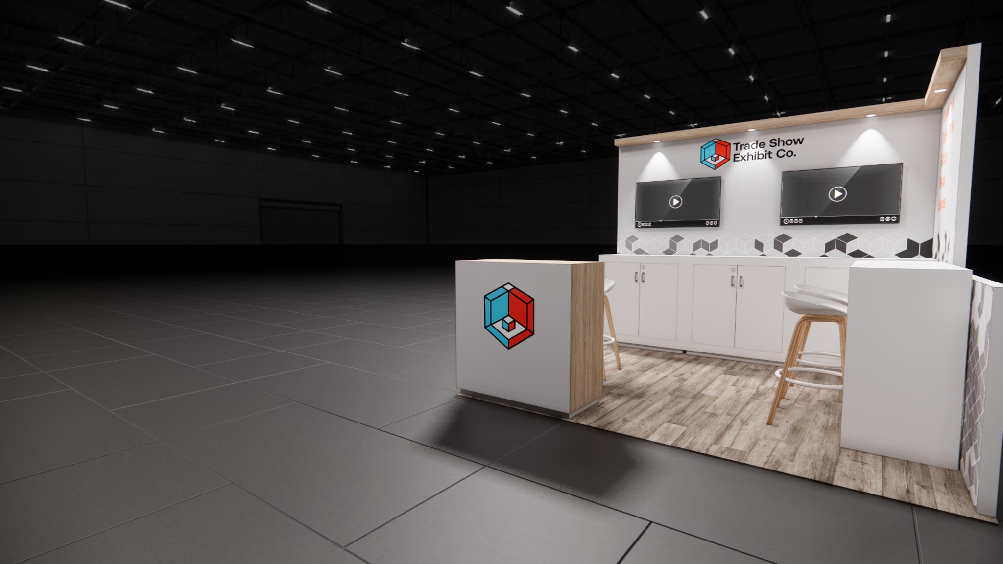 CES 10 x 10 Inline Affordable Exhibit Rental — Design 06 — 10 x 10 Inline Affordable Exhibit Rental — CES, Las Vegas