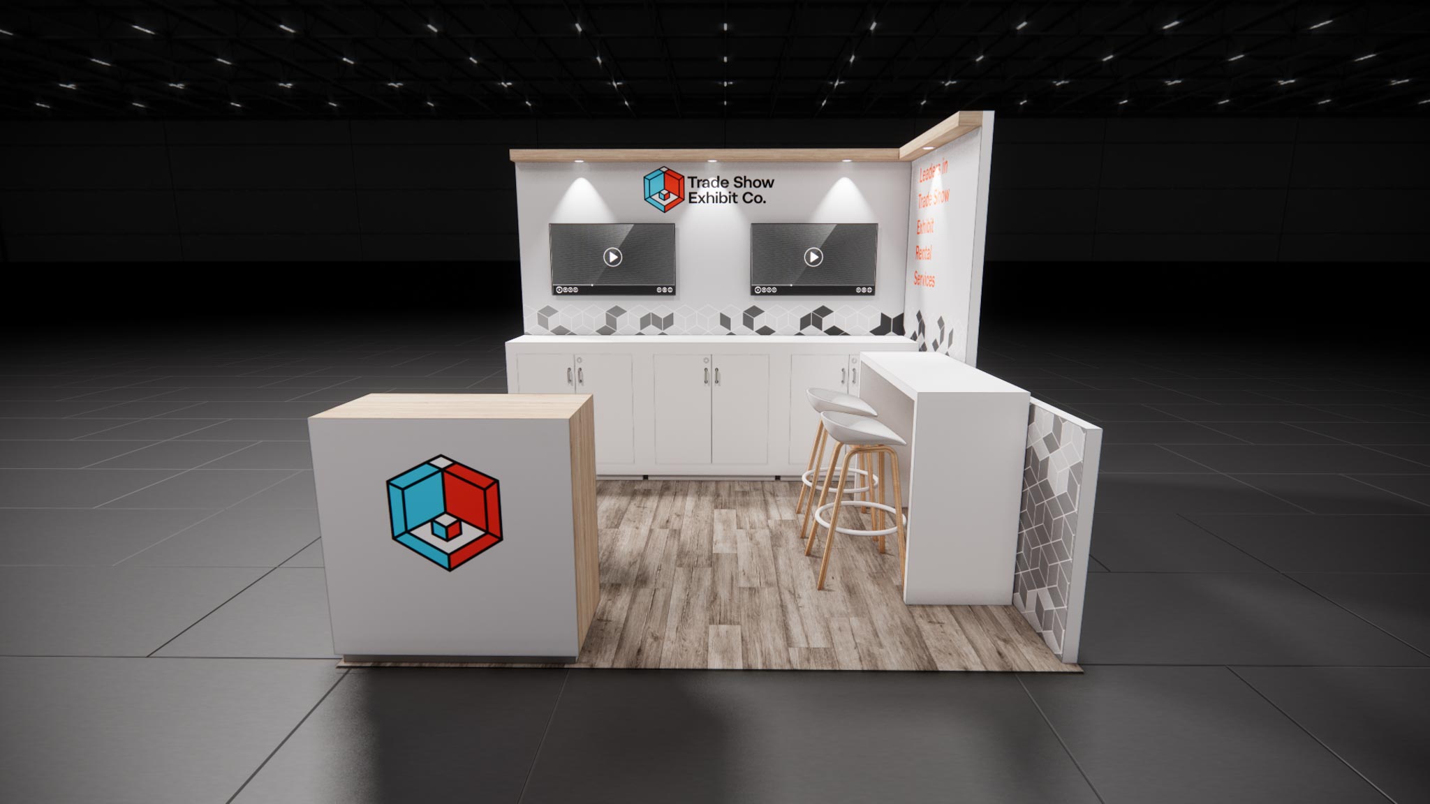 CES 10 x 10 Inline Affordable Exhibit Rental — Design 06 — 10 x 10 Inline Affordable Exhibit Rental — CES, Las Vegas