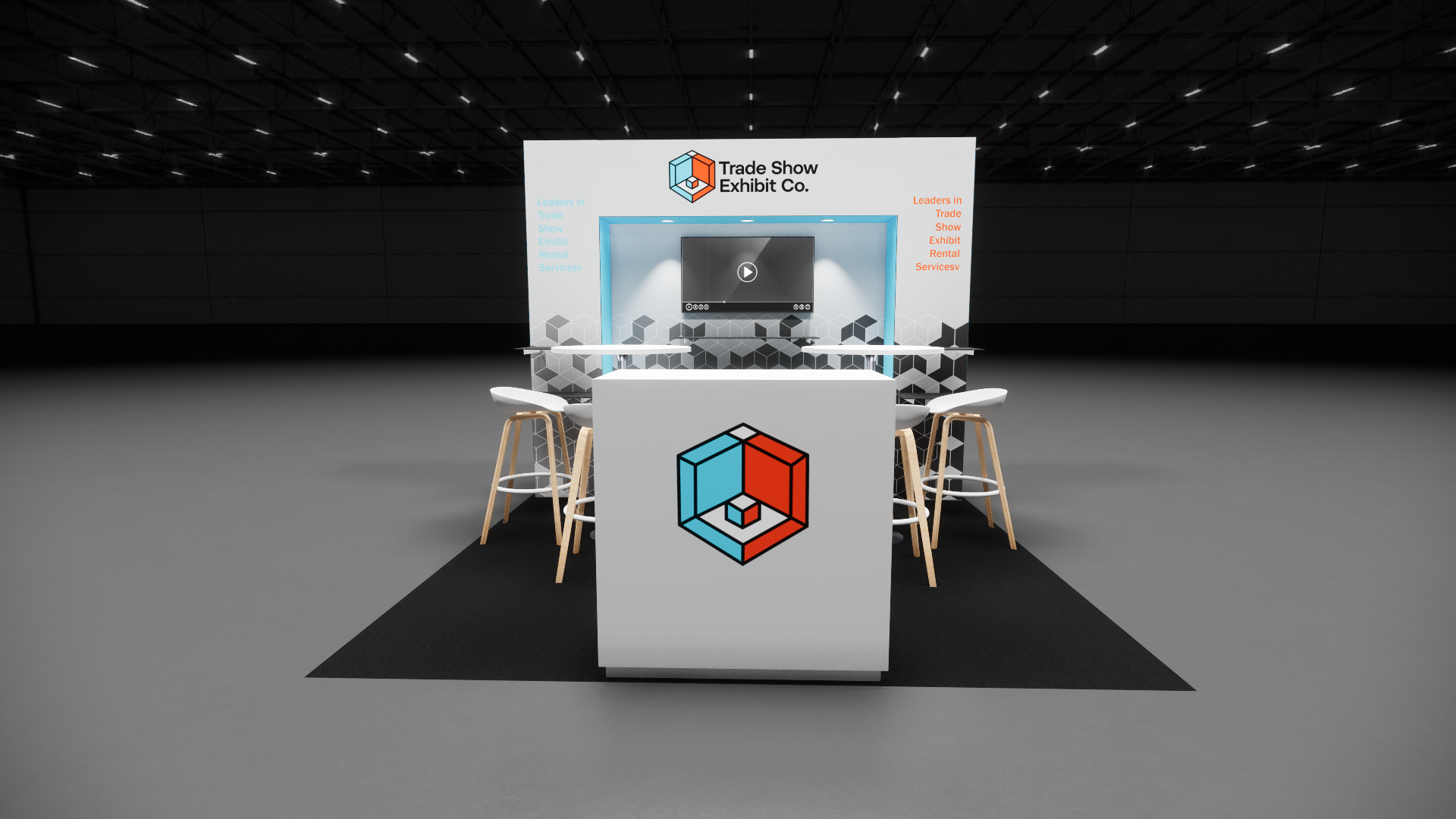 CES 10 x 10 Inline Affordable Exhibit Rental — Design 05 — 10 x 10 Inline Affordable Exhibit Rental — CES, Las Vegas