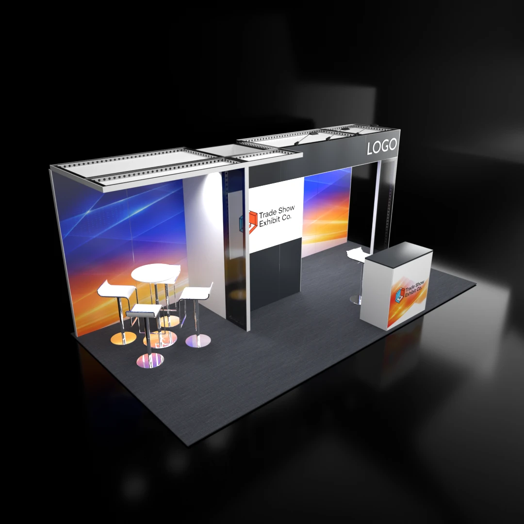 CES 10 x 20 Inline Affordable Exhibit Rental — Design 09 — 10 x 20 Inline Affordable Exhibit Rental — CES, Las Vegas
