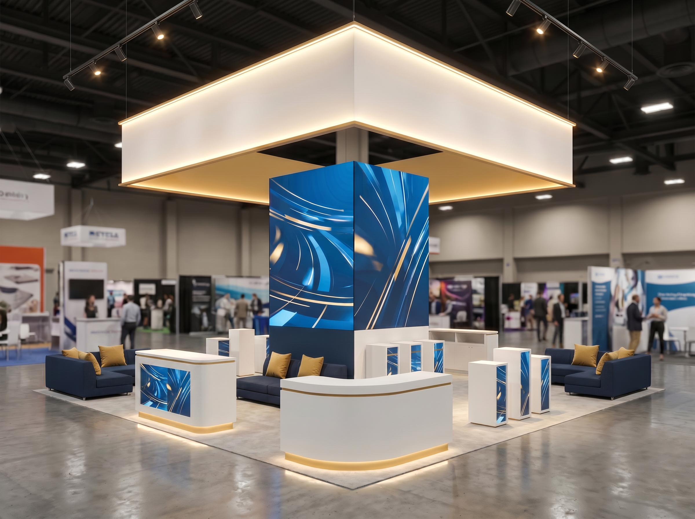 HIMSS 20 x 20 Double-Deck Exhibit Rental — 20 x 20 Double-Deck Exhibit Rental — HIMSS, Las Vegas