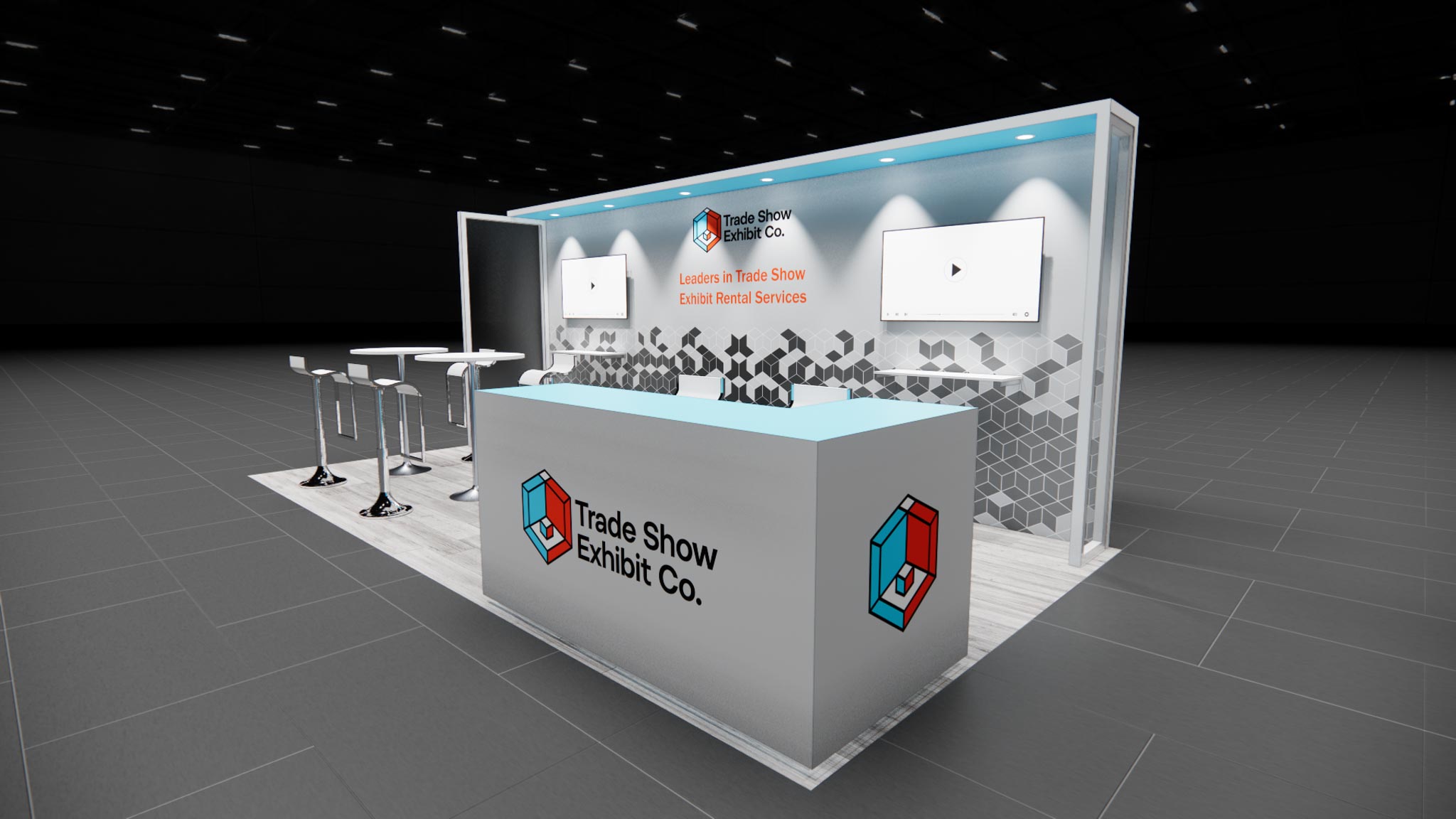 CES 10 x 20 Inline Affordable Exhibit Rental — Design 03 — 10 x 20 Inline Affordable Exhibit Rental — CES, Las Vegas