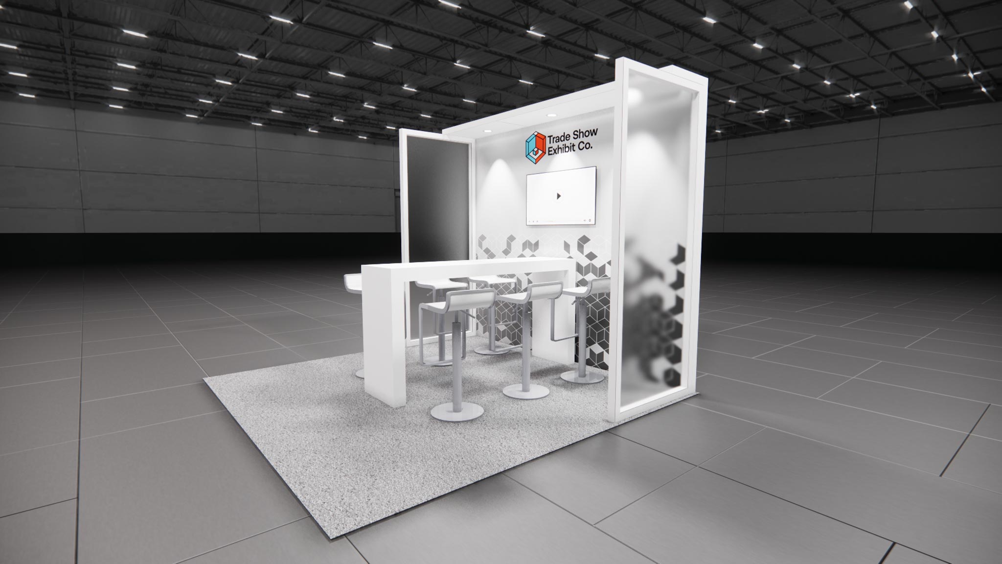 CES 10 x 10 Inline Affordable Exhibit Rental — Design 04 — 10 x 10 Inline Affordable Exhibit Rental — CES, Las Vegas
