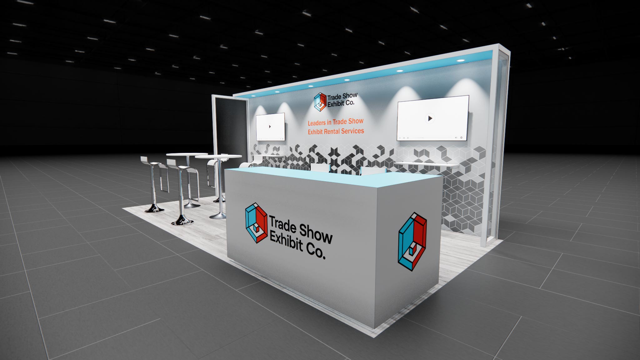 CES 10 x 20 Inline Affordable Exhibit Rental — Design 03 — 10 x 20 Inline Affordable Exhibit Rental — CES, Las Vegas