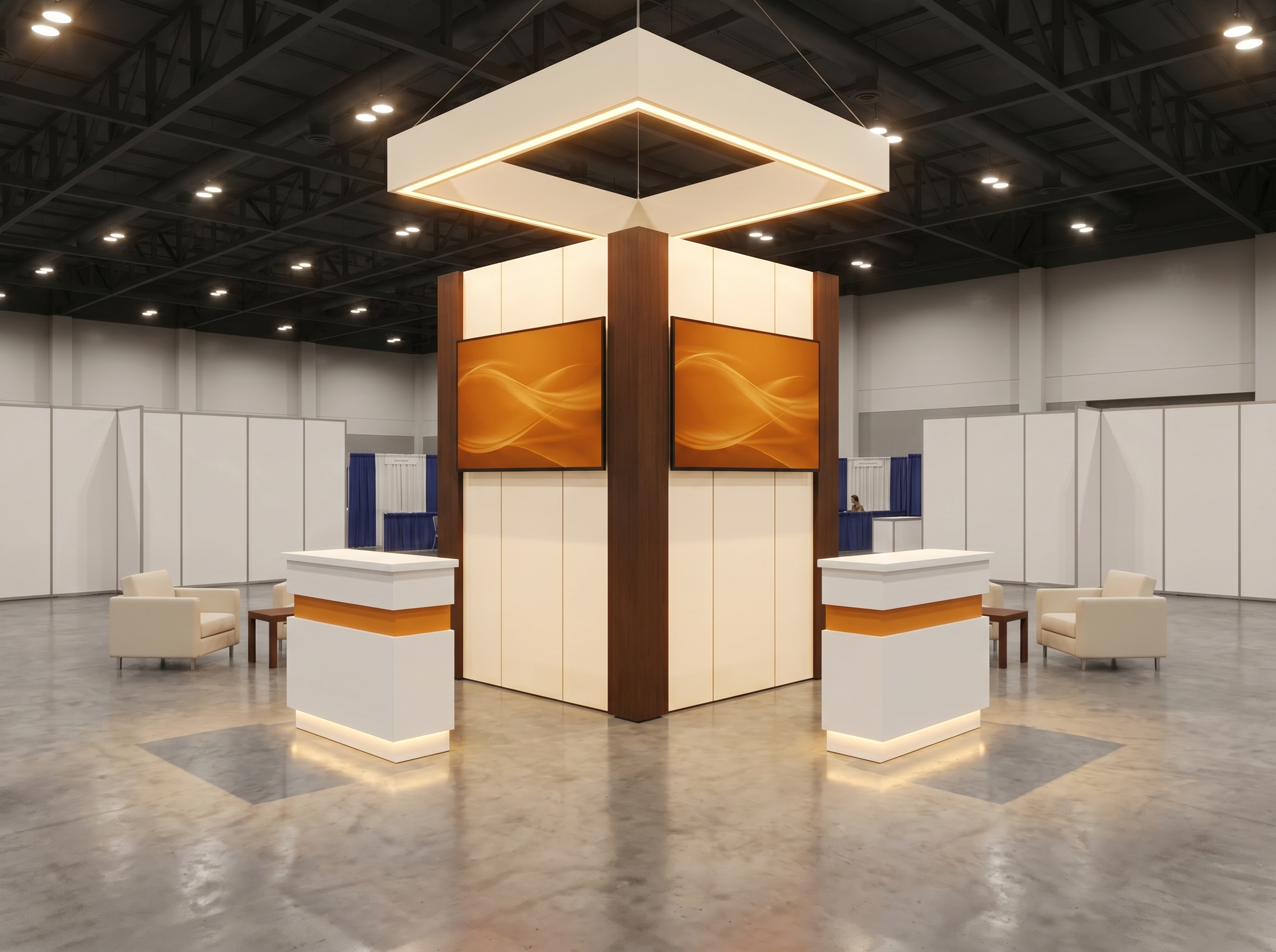 IAAPA Expo 20 x 20 Inline Affordable Exhibit Rental — Design 03 — 20 x 20 Inline Affordable Exhibit Rental — IAAPA Expo, Orlando