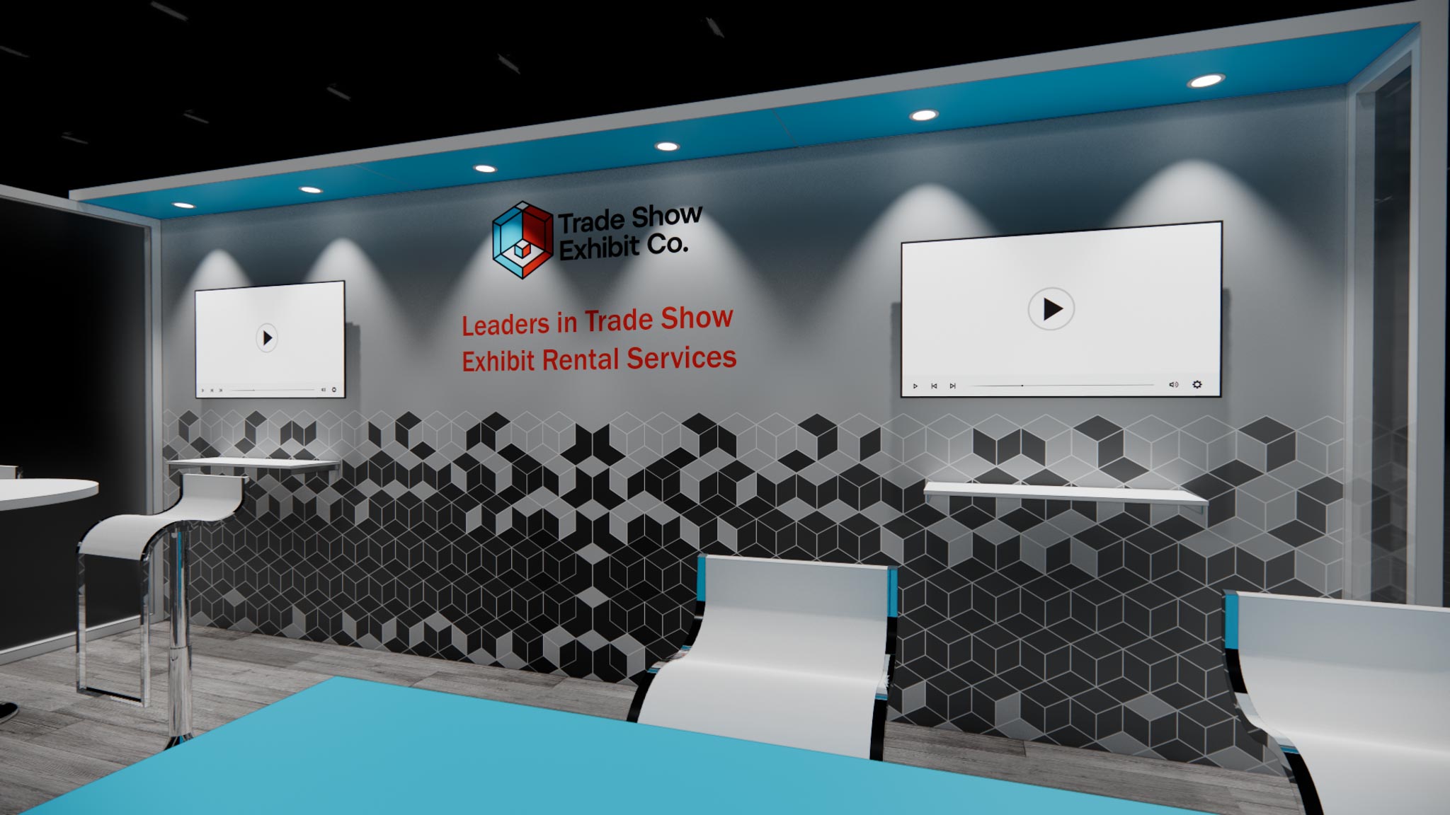 CES 10 x 20 Inline Affordable Exhibit Rental — Design 03 — 10 x 20 Inline Affordable Exhibit Rental — CES, Las Vegas
