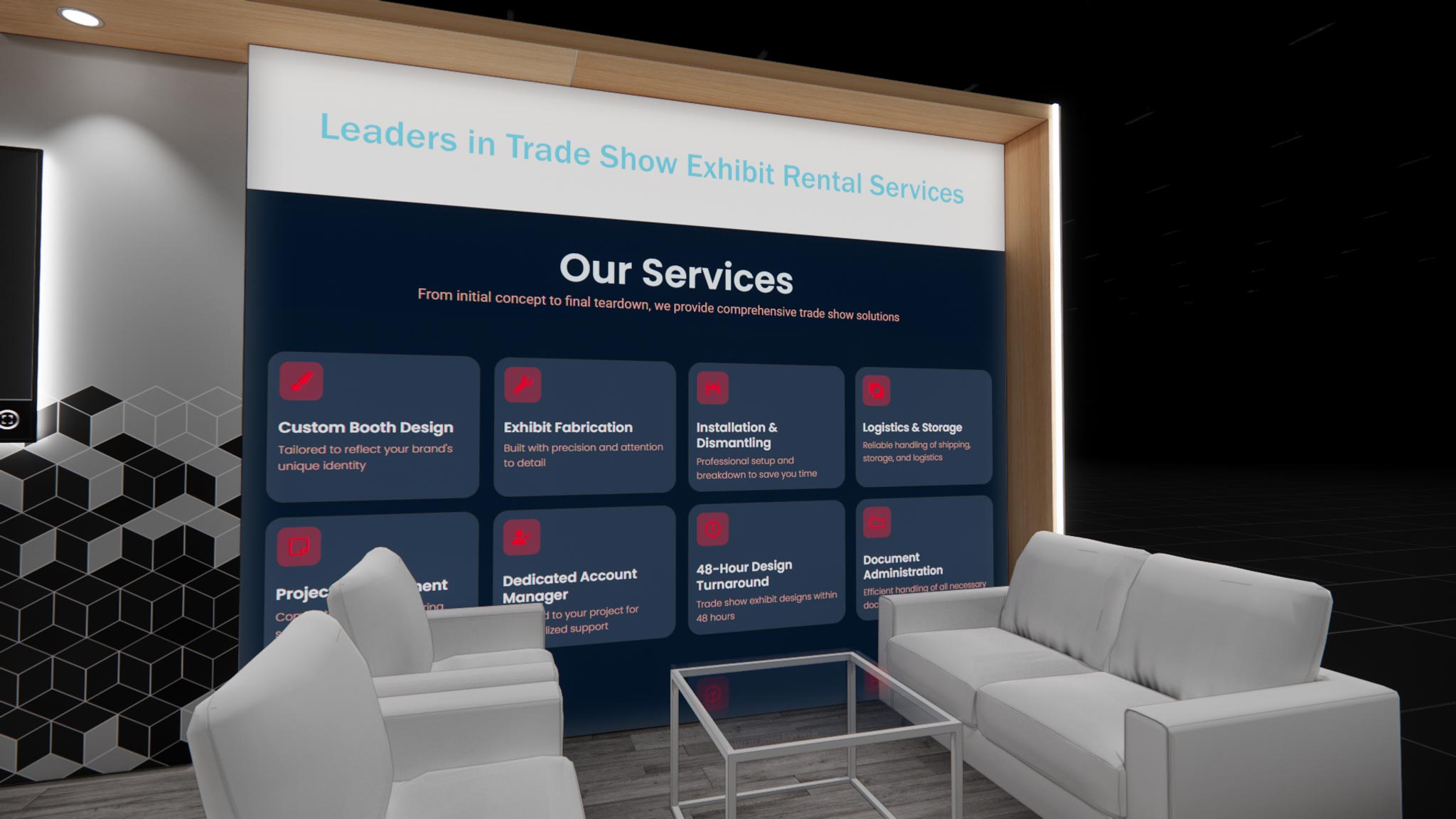 CES 10 x 20 Inline Affordable Exhibit Rental — Design 05 — 10 x 20 Inline Affordable Exhibit Rental — CES, Las Vegas