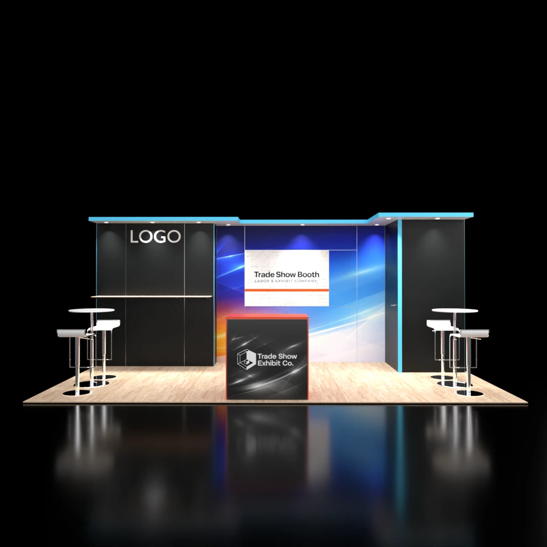 CES 10 x 20 Inline Affordable Exhibit Rental — Design 08 — 10 x 20 Inline Affordable Exhibit Rental — CES, Las Vegas