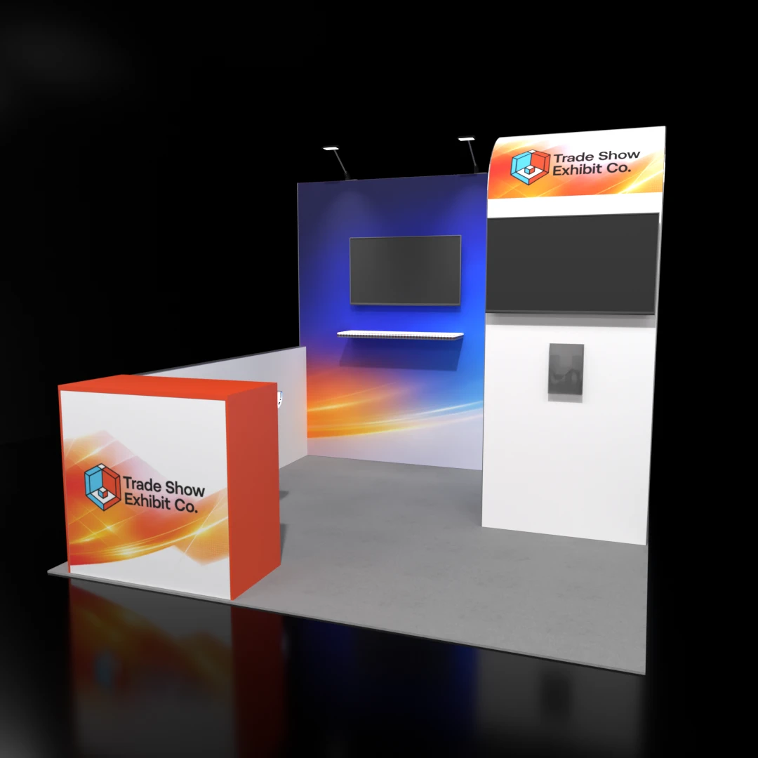 CES 10 x 10 Inline Affordable Exhibit Rental — Design 07 — 10 x 10 Inline Affordable Exhibit Rental — CES, Las Vegas