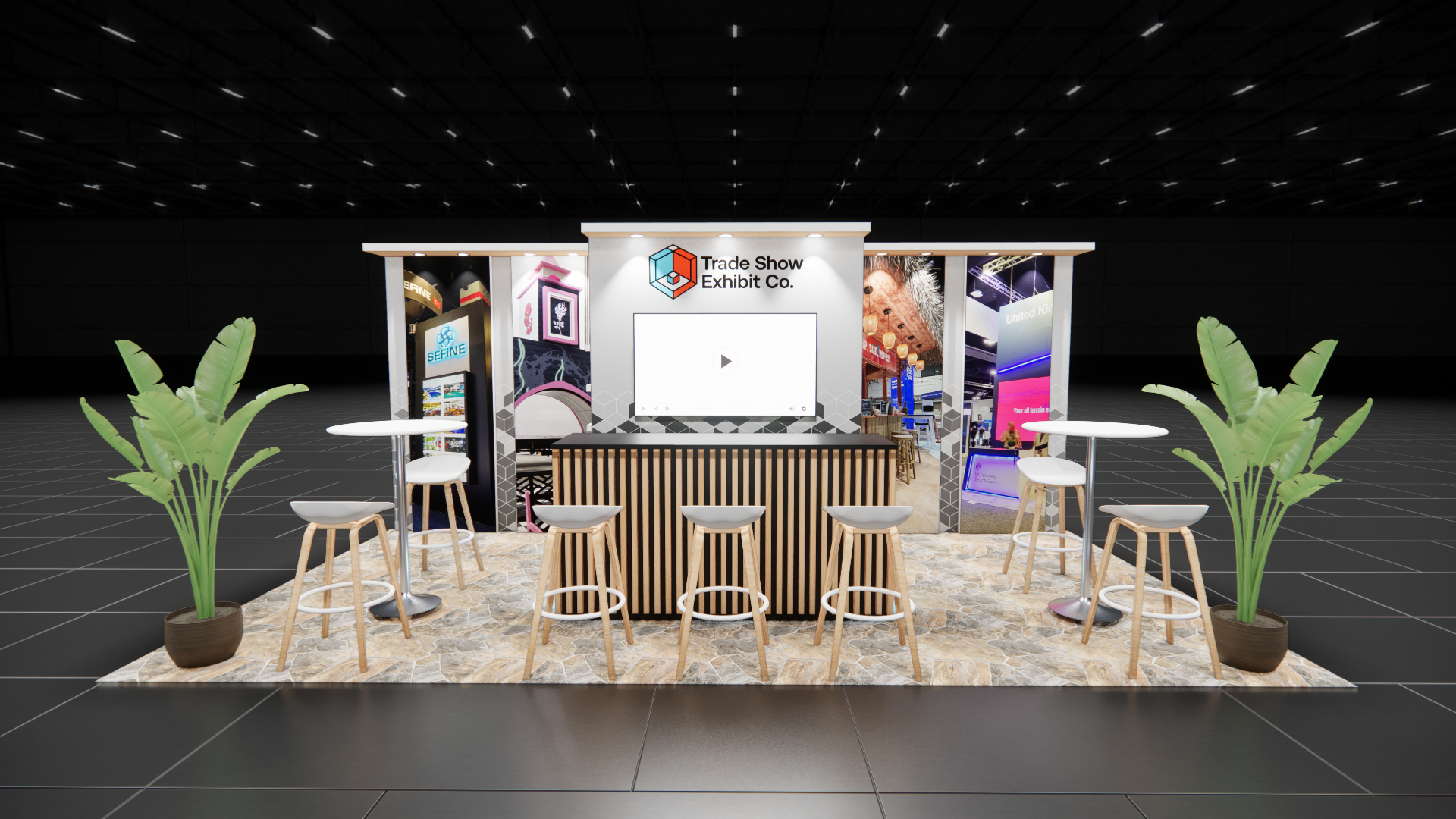 CES 10 x 20 Inline Affordable Exhibit Rental — Design 01 — 10 x 20 Inline Affordable Exhibit Rental — CES, Las Vegas