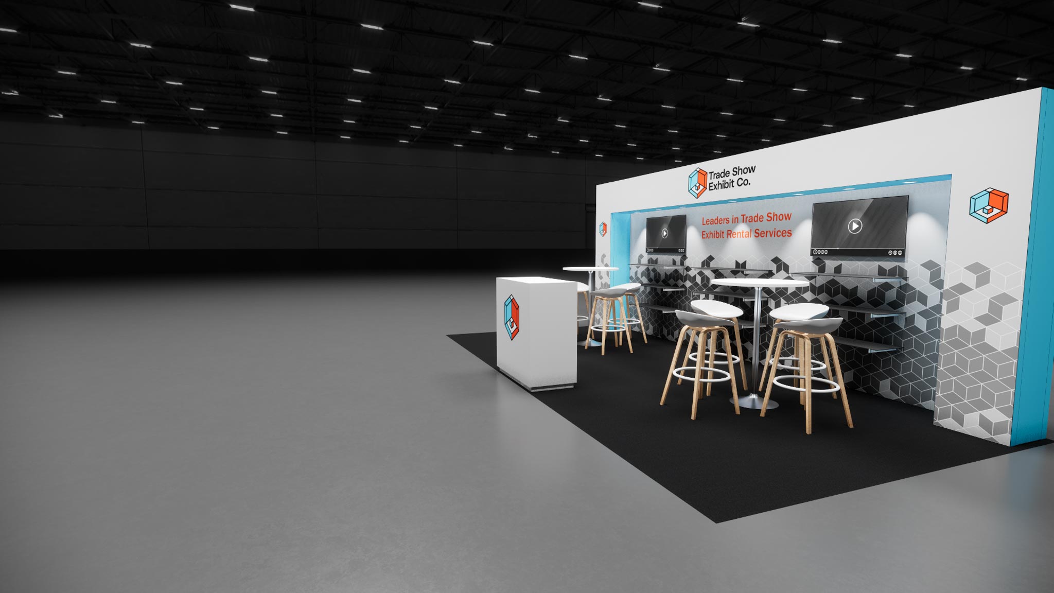 CES 10 x 20 Inline Affordable Exhibit Rental — Design 02 — 10 x 20 Inline Affordable Exhibit Rental — CES, Las Vegas