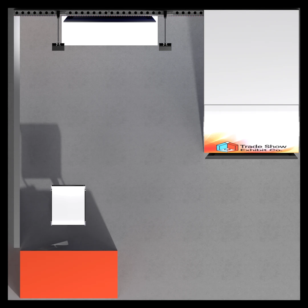 CES 10 x 10 Inline Affordable Exhibit Rental — Design 07 — 10 x 10 Inline Affordable Exhibit Rental — CES, Las Vegas