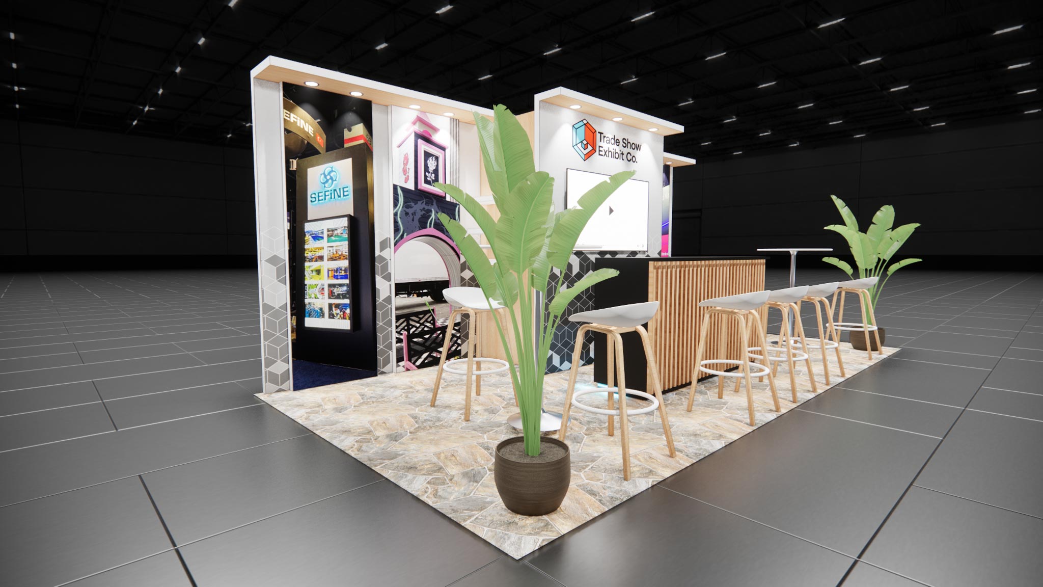 CES 10 x 20 Inline Affordable Exhibit Rental — Design 01 — 10 x 20 Inline Affordable Exhibit Rental — CES, Las Vegas