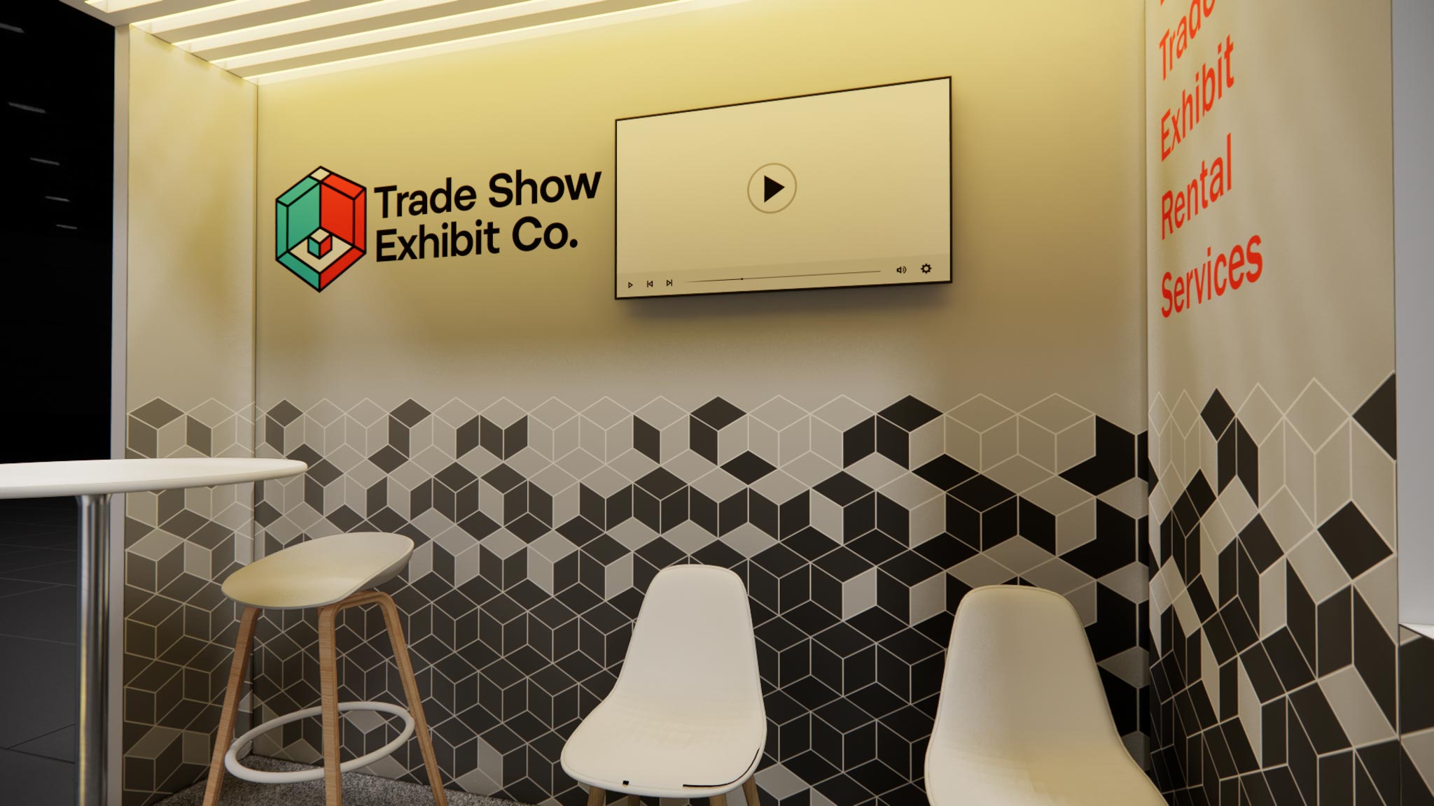 CES 10 x 10 Inline Affordable Exhibit Rental — Design 01 — 10 x 10 Inline Affordable Exhibit Rental — CES, Las Vegas