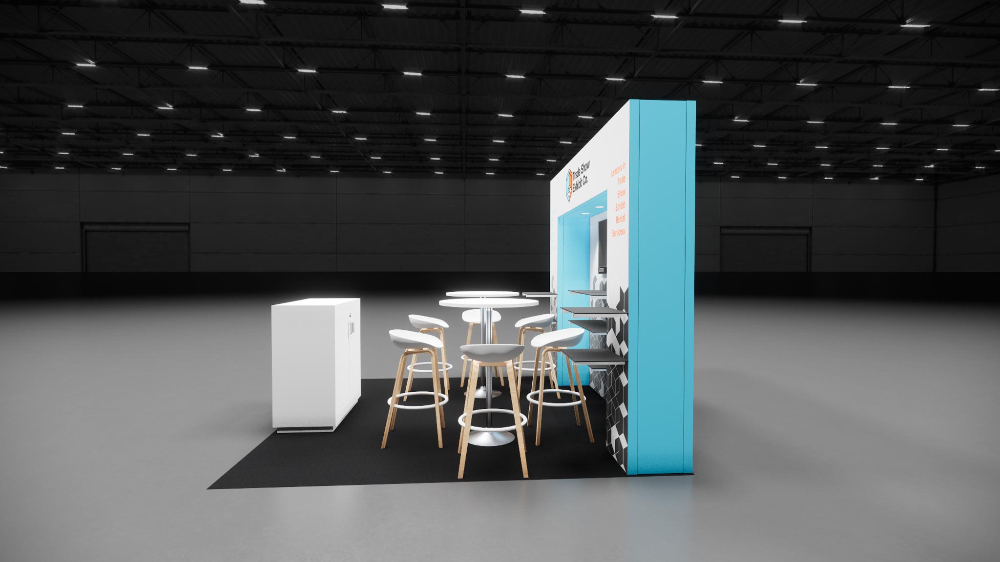 CES 10 x 10 Inline Affordable Exhibit Rental — Design 05 — 10 x 10 Inline Affordable Exhibit Rental — CES, Las Vegas