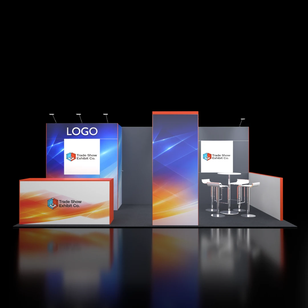 CES 10 x 20 Inline Affordable Exhibit Rental — Design 07 — 10 x 20 Inline Affordable Exhibit Rental — CES, Las Vegas