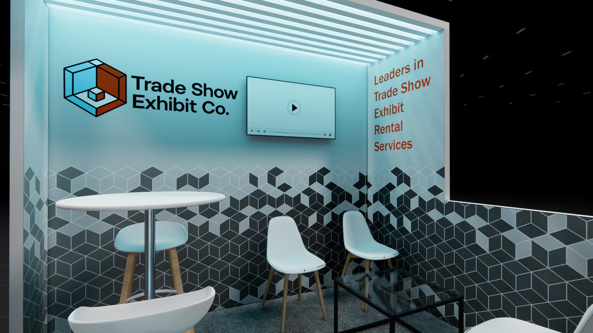 CES 10 x 10 Inline Affordable Exhibit Rental — Design 02 — 10 x 10 Inline Affordable Exhibit Rental — CES, Las Vegas