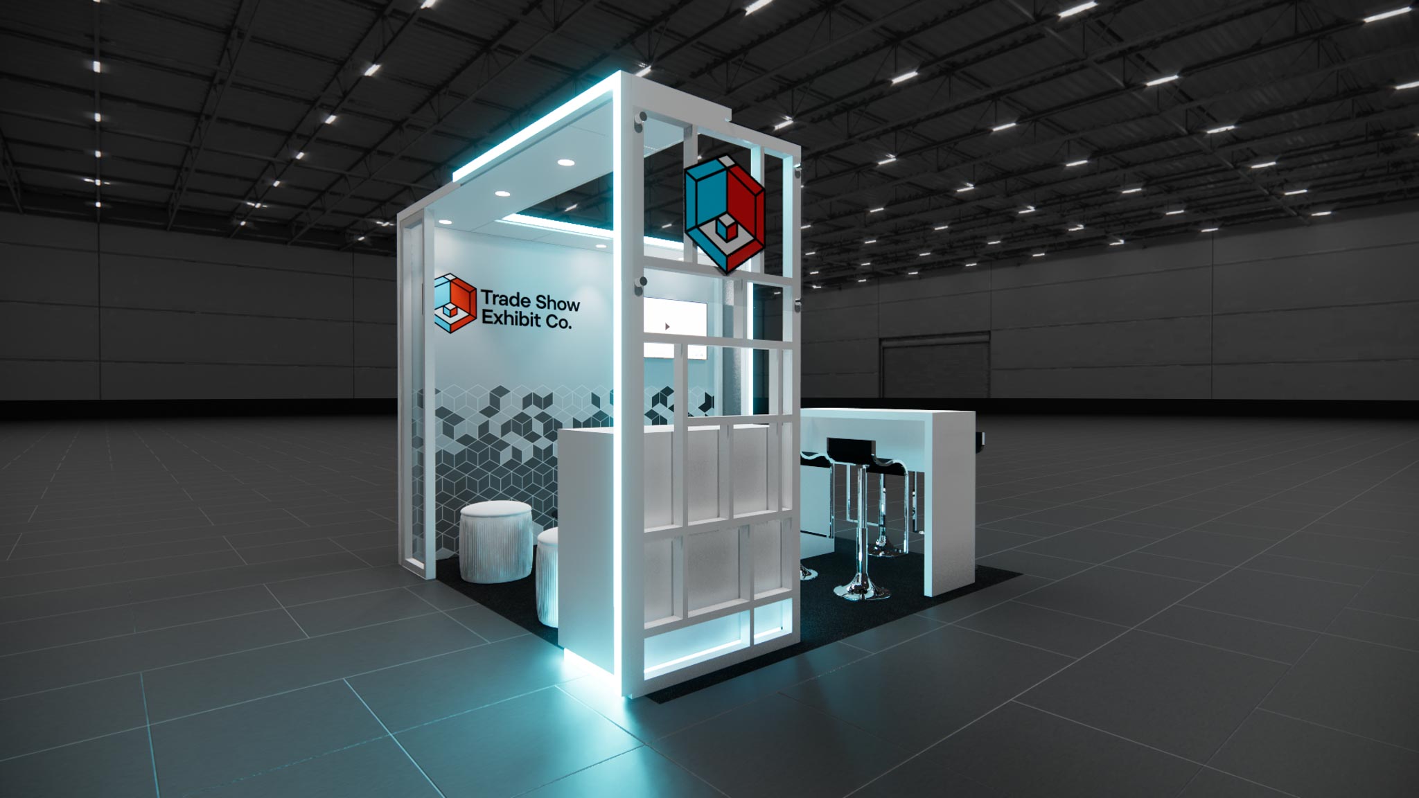 CES 10 x 10 Inline Affordable Exhibit Rental — Design 03 — 10 x 10 Inline Affordable Exhibit Rental — CES, Las Vegas