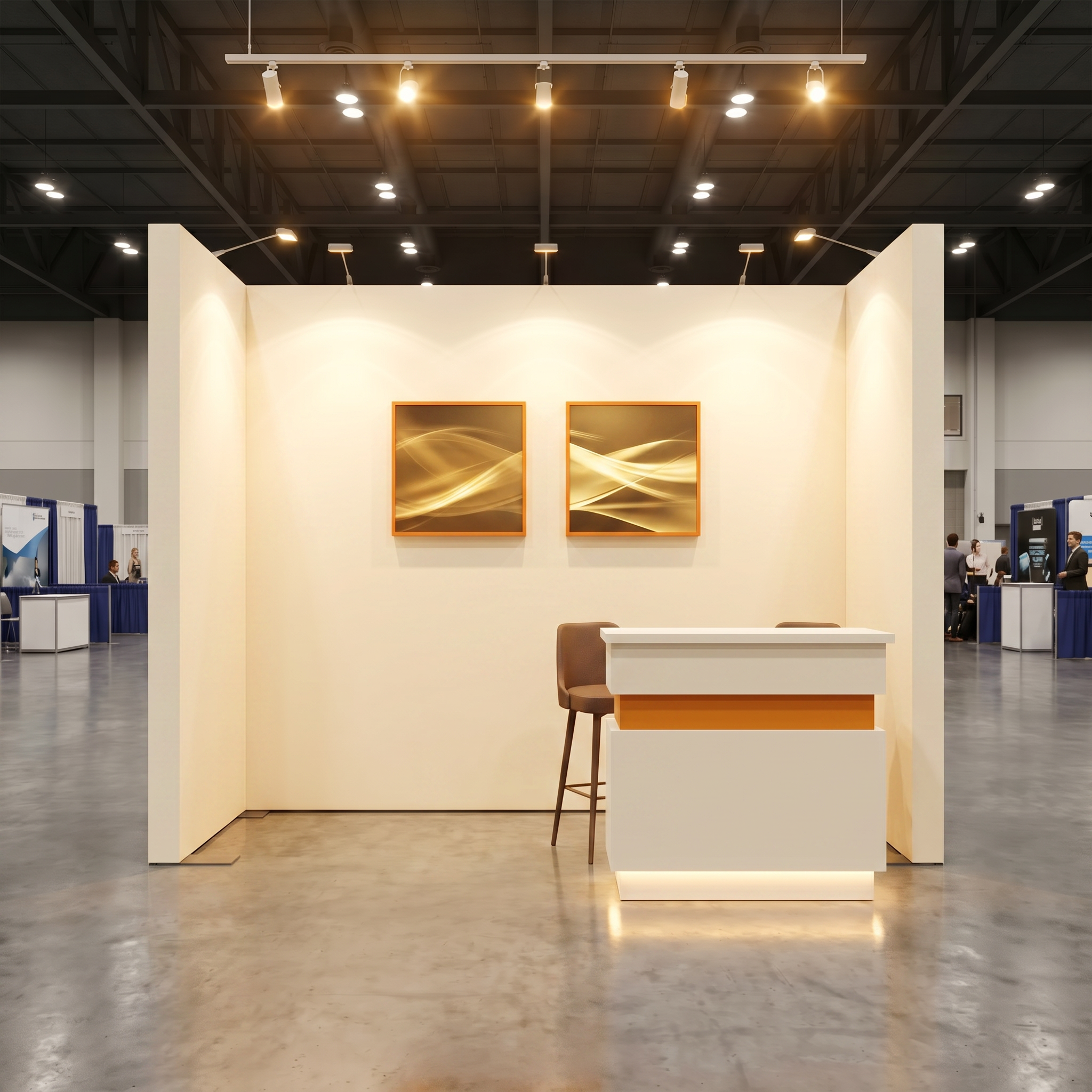 NAB Show 10 x 10 Inline Affordable Exhibit Rental — Design 01 — 10 x 10 Inline Affordable Exhibit Rental — NAB Show, Las Vegas