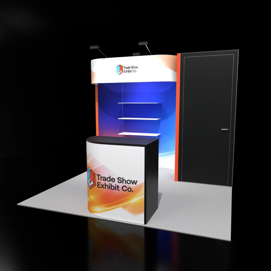 CES 10 x 10 Inline Affordable Exhibit Rental — Design 08 — 10 x 10 Inline Affordable Exhibit Rental — CES, Las Vegas