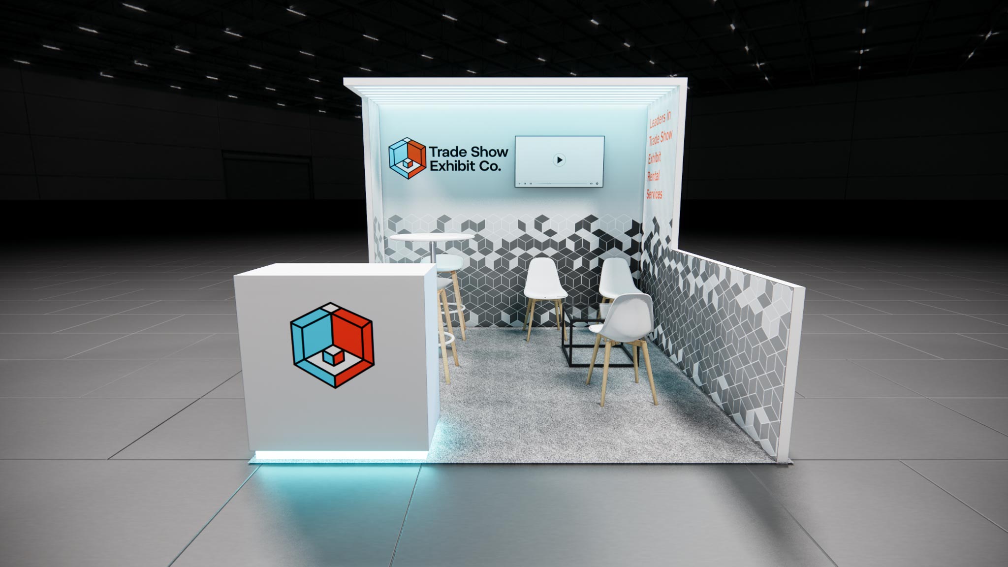 CES 10 x 10 Inline Affordable Exhibit Rental — Design 02 — 10 x 10 Inline Affordable Exhibit Rental — CES, Las Vegas