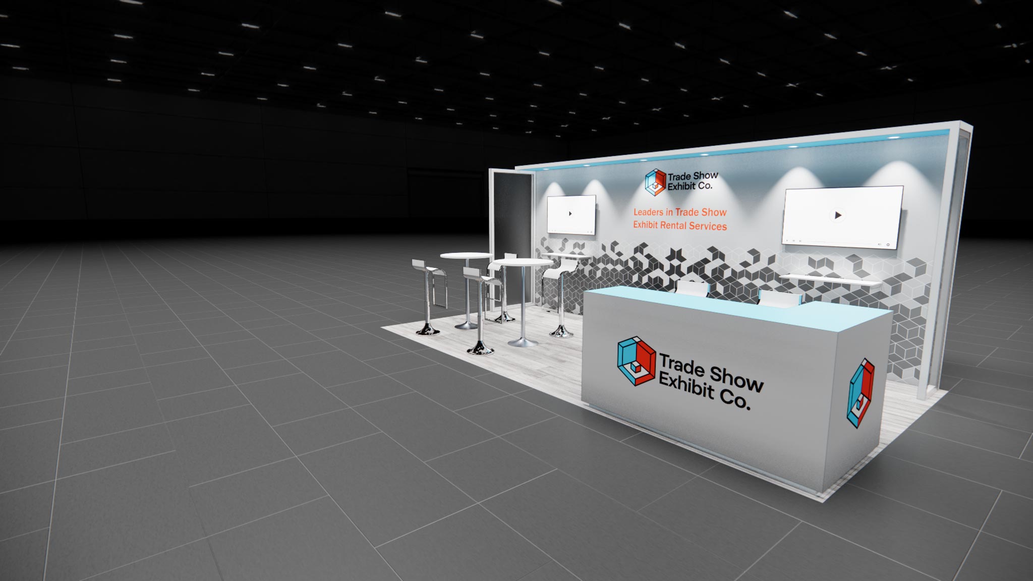 CES 10 x 20 Inline Affordable Exhibit Rental — Design 03 — 10 x 20 Inline Affordable Exhibit Rental — CES, Las Vegas