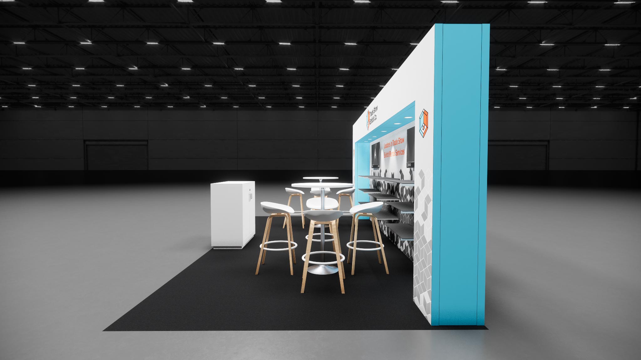 CES 10 x 20 Inline Affordable Exhibit Rental — Design 02 — 10 x 20 Inline Affordable Exhibit Rental — CES, Las Vegas