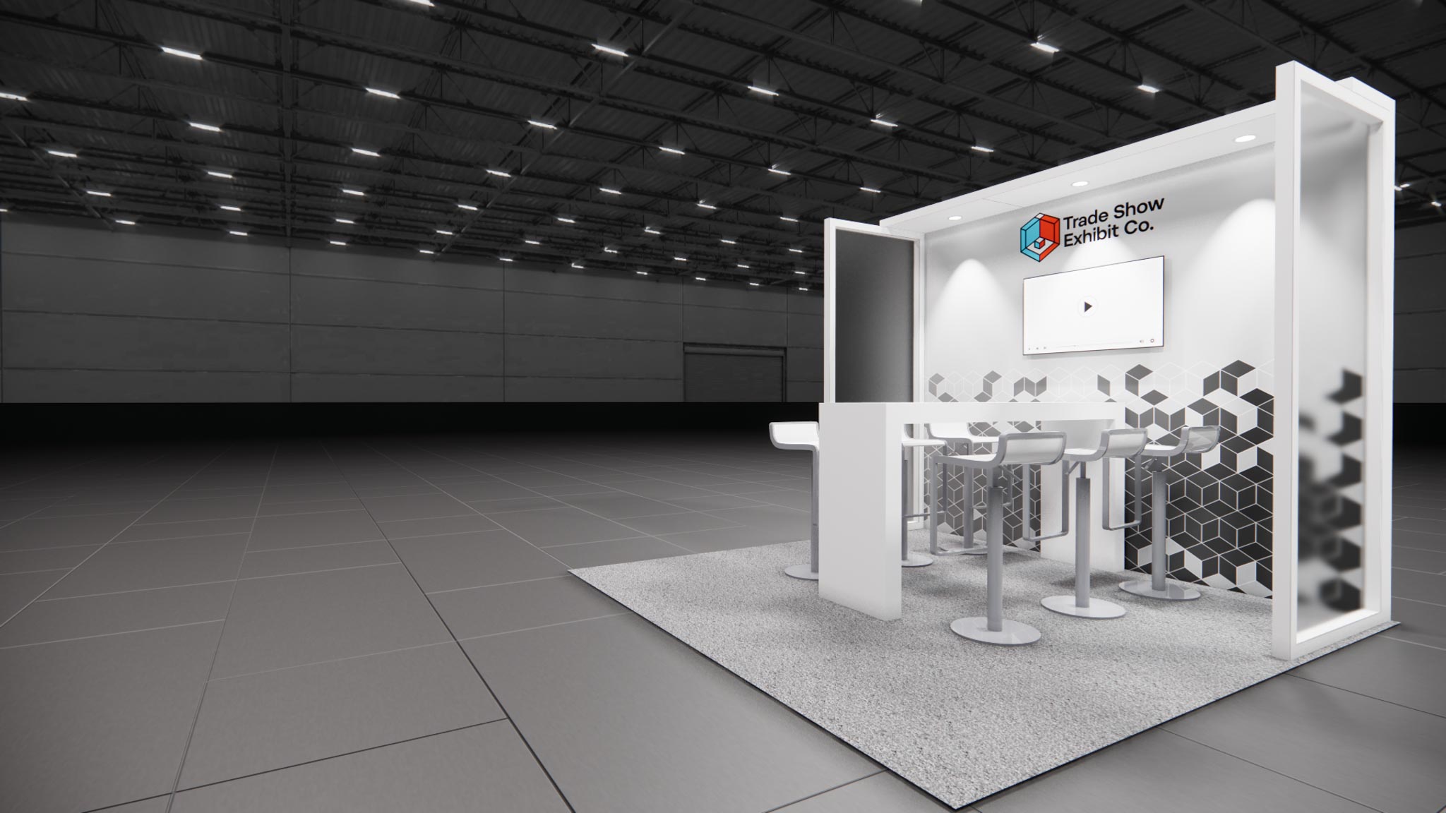 CES 10 x 10 Inline Affordable Exhibit Rental — Design 04 — 10 x 10 Inline Affordable Exhibit Rental — CES, Las Vegas