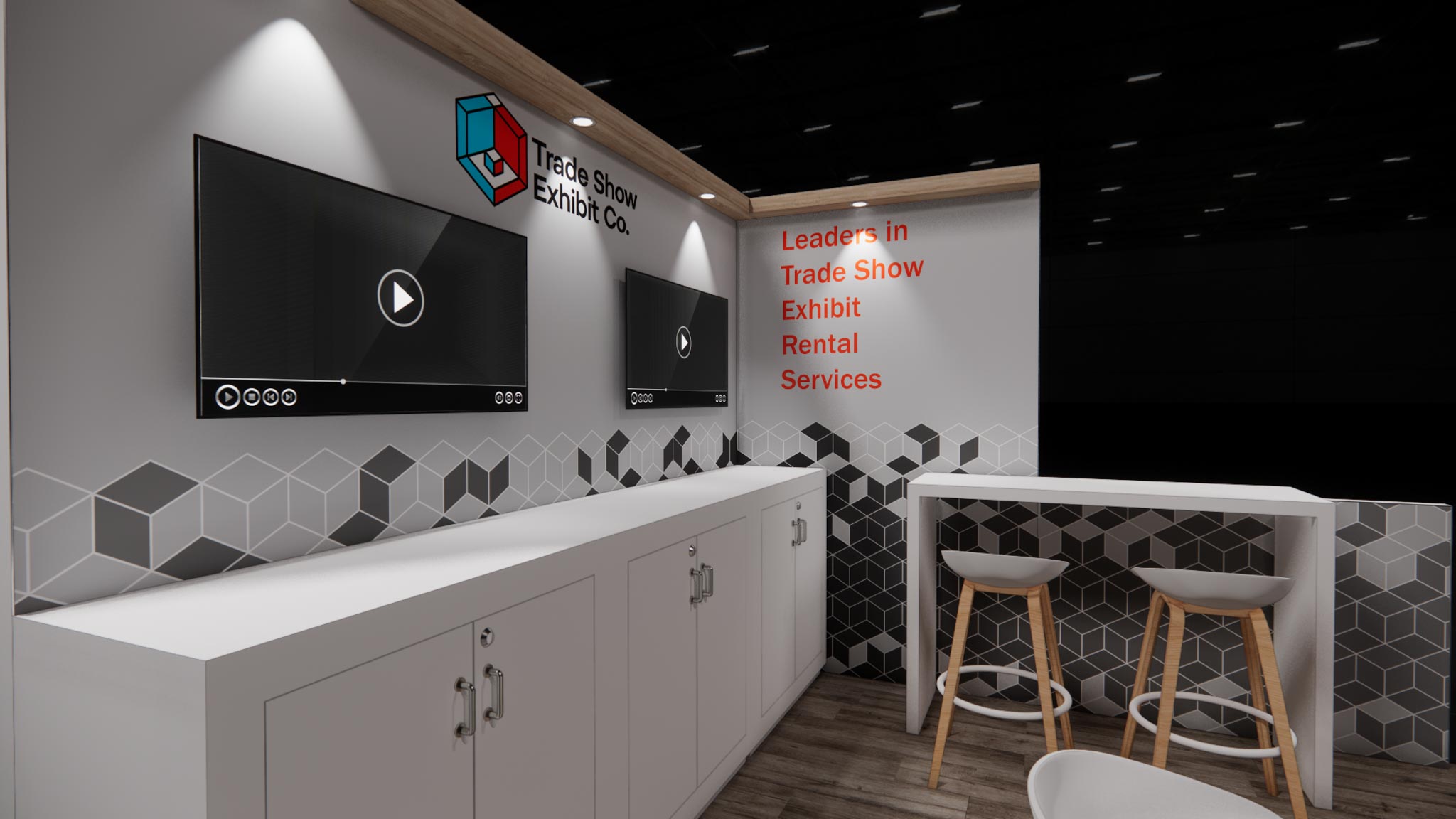 CES 10 x 10 Inline Affordable Exhibit Rental — Design 06 — 10 x 10 Inline Affordable Exhibit Rental — CES, Las Vegas