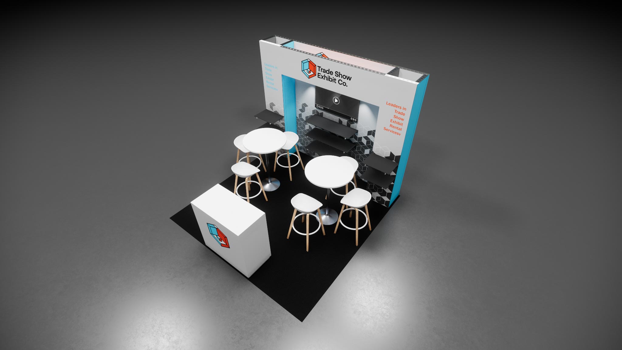 CES 10 x 10 Inline Affordable Exhibit Rental — Design 05 — 10 x 10 Inline Affordable Exhibit Rental — CES, Las Vegas