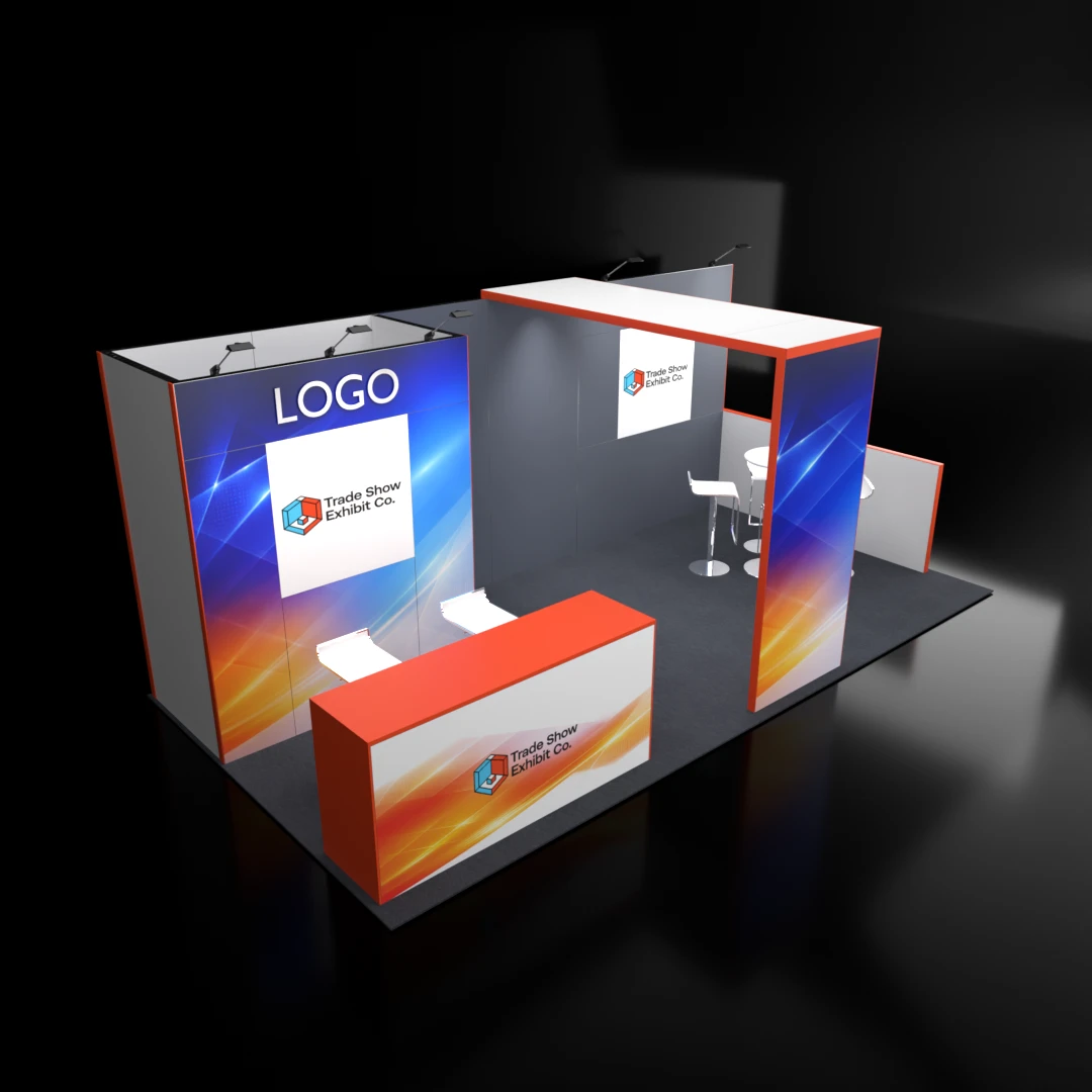 CES 10 x 20 Inline Affordable Exhibit Rental — Design 07 — 10 x 20 Inline Affordable Exhibit Rental — CES, Las Vegas