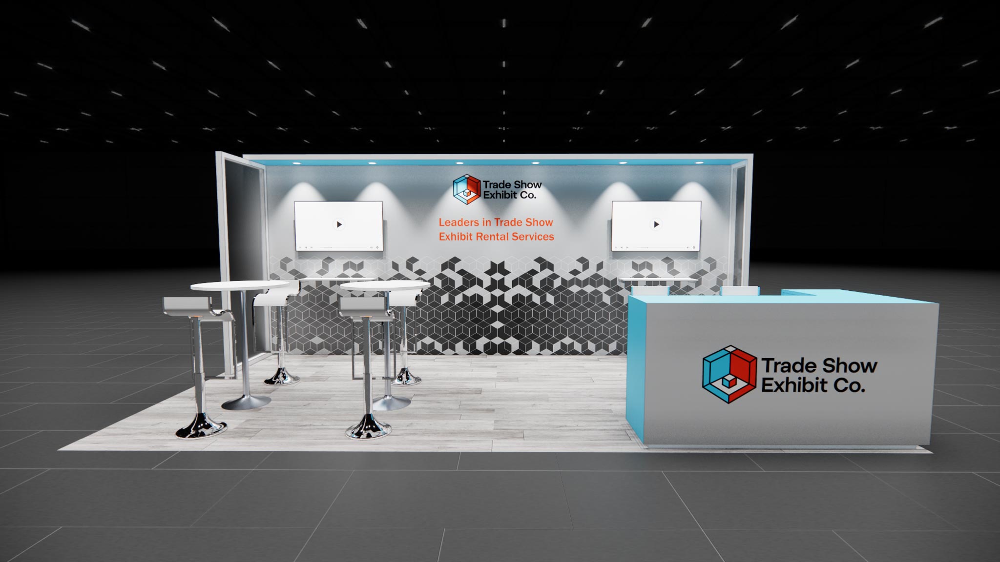CES 10 x 20 Inline Affordable Exhibit Rental — Design 03 — 10 x 20 Inline Affordable Exhibit Rental — CES, Las Vegas