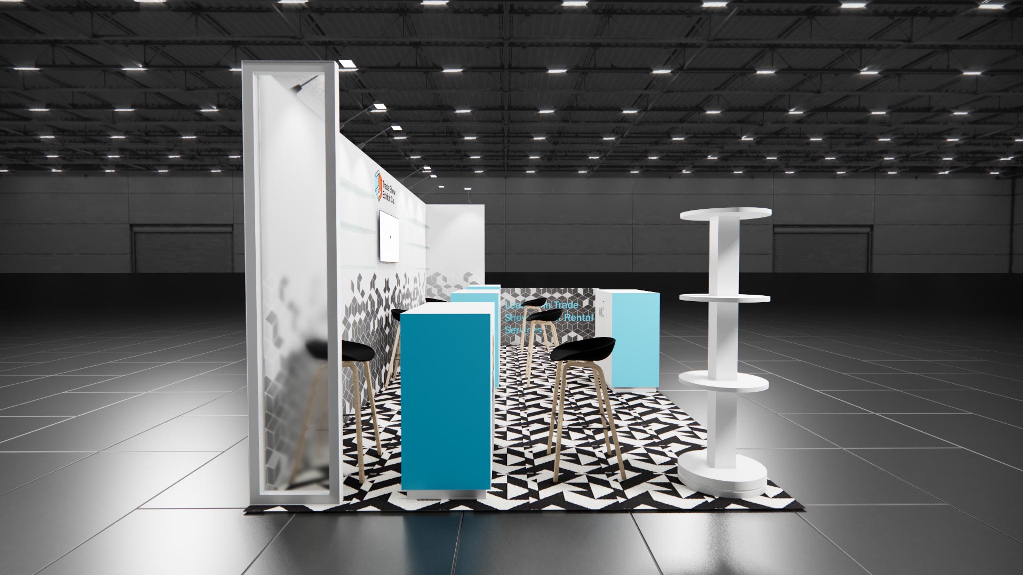 CES 10 x 20 Inline Affordable Exhibit Rental — Design 04 — 10 x 20 Inline Affordable Exhibit Rental — CES, Las Vegas