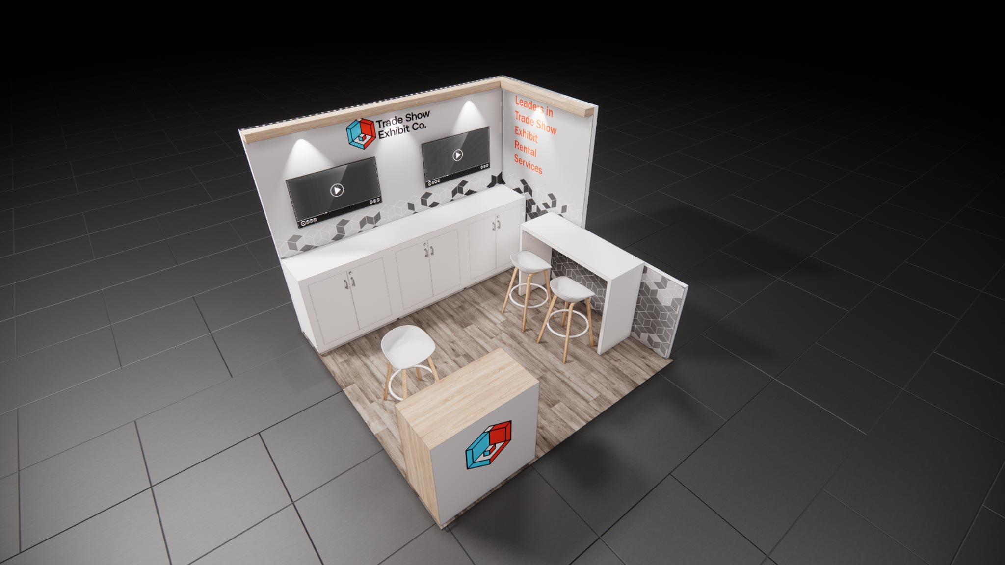 CES 10 x 10 Inline Affordable Exhibit Rental — Design 06 — 10 x 10 Inline Affordable Exhibit Rental — CES, Las Vegas