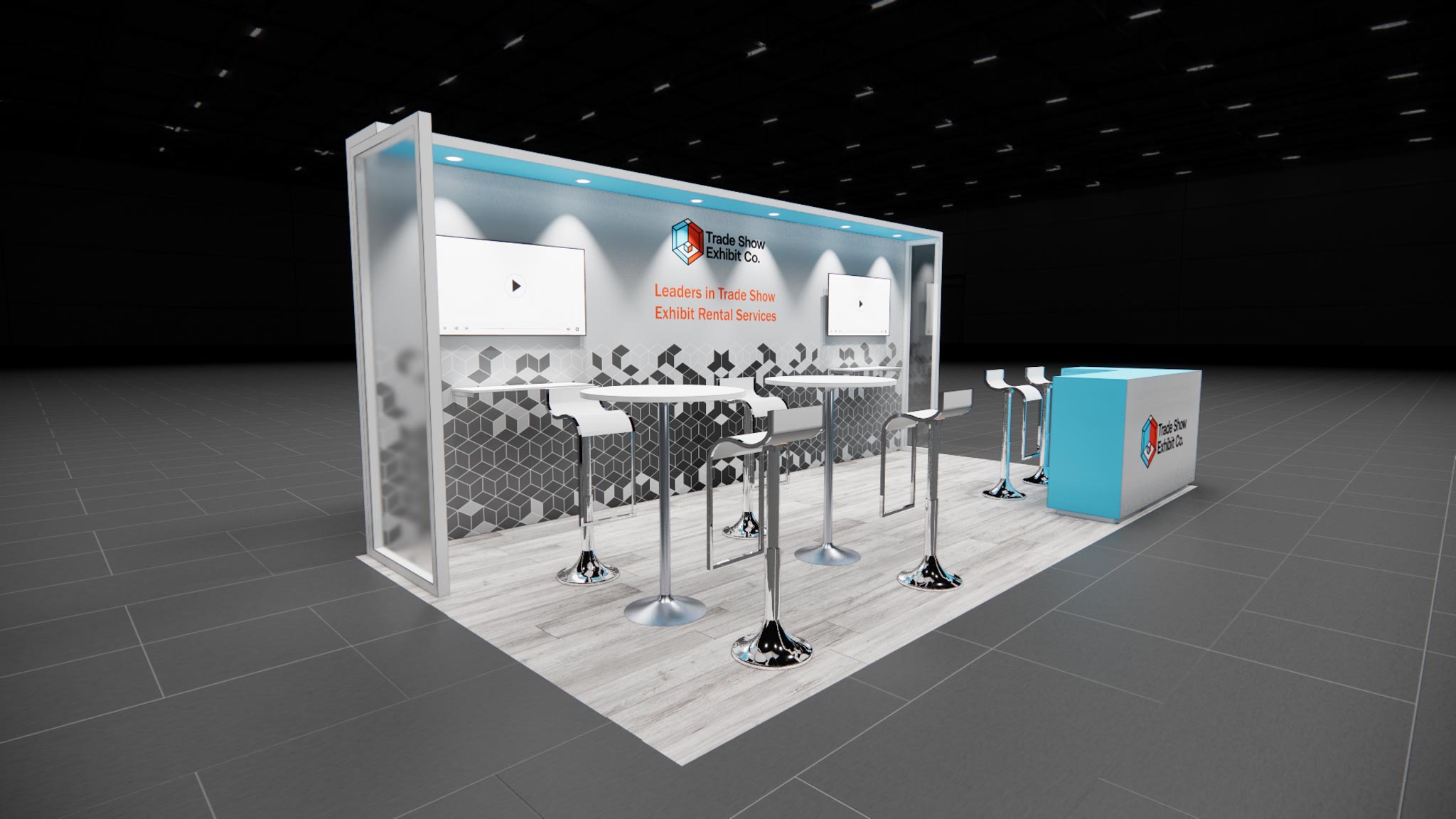 CES 10 x 20 Inline Affordable Exhibit Rental — Design 03 — 10 x 20 Inline Affordable Exhibit Rental — CES, Las Vegas