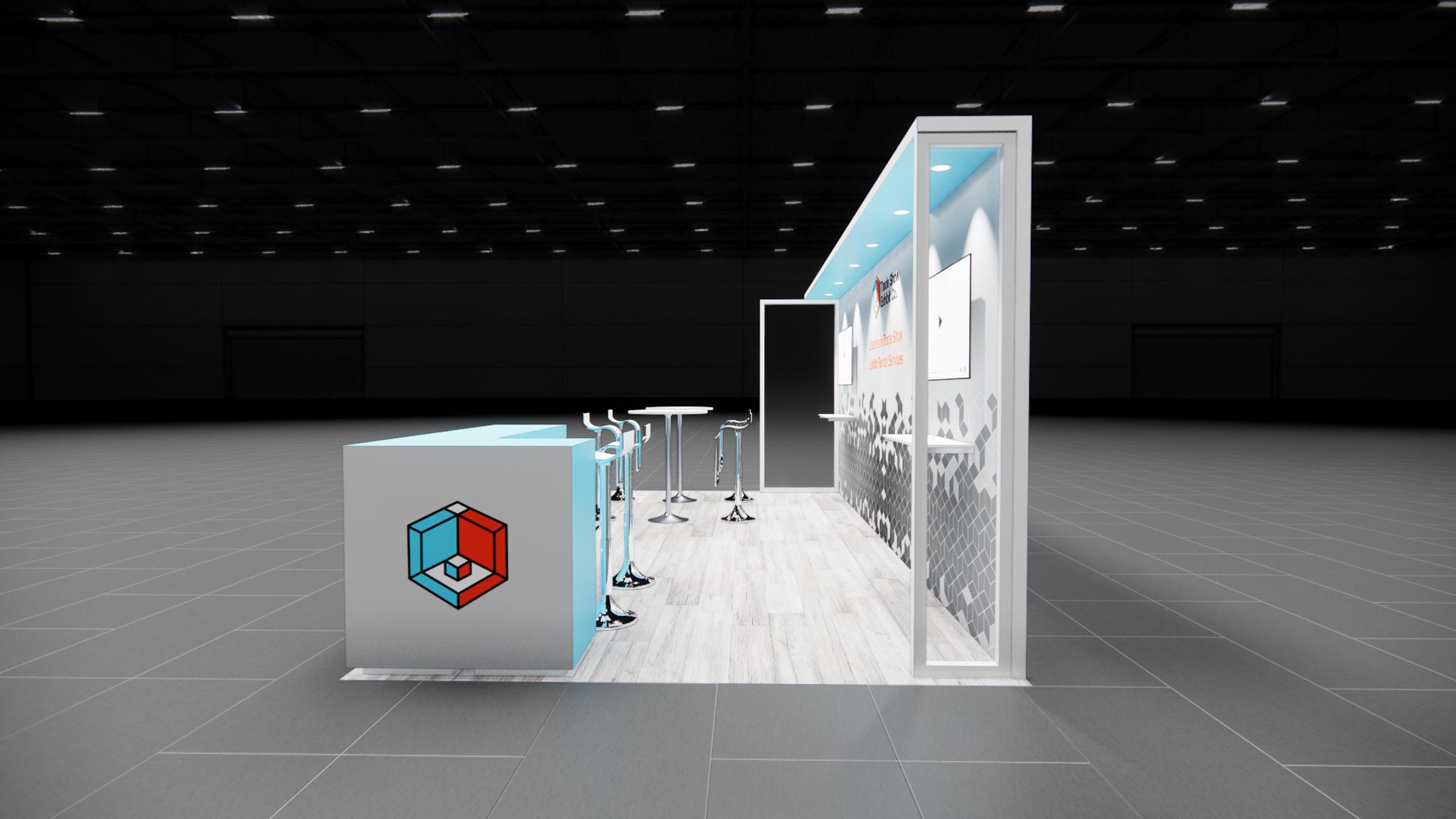 CES 10 x 20 Inline Affordable Exhibit Rental — Design 03 — 10 x 20 Inline Affordable Exhibit Rental — CES, Las Vegas