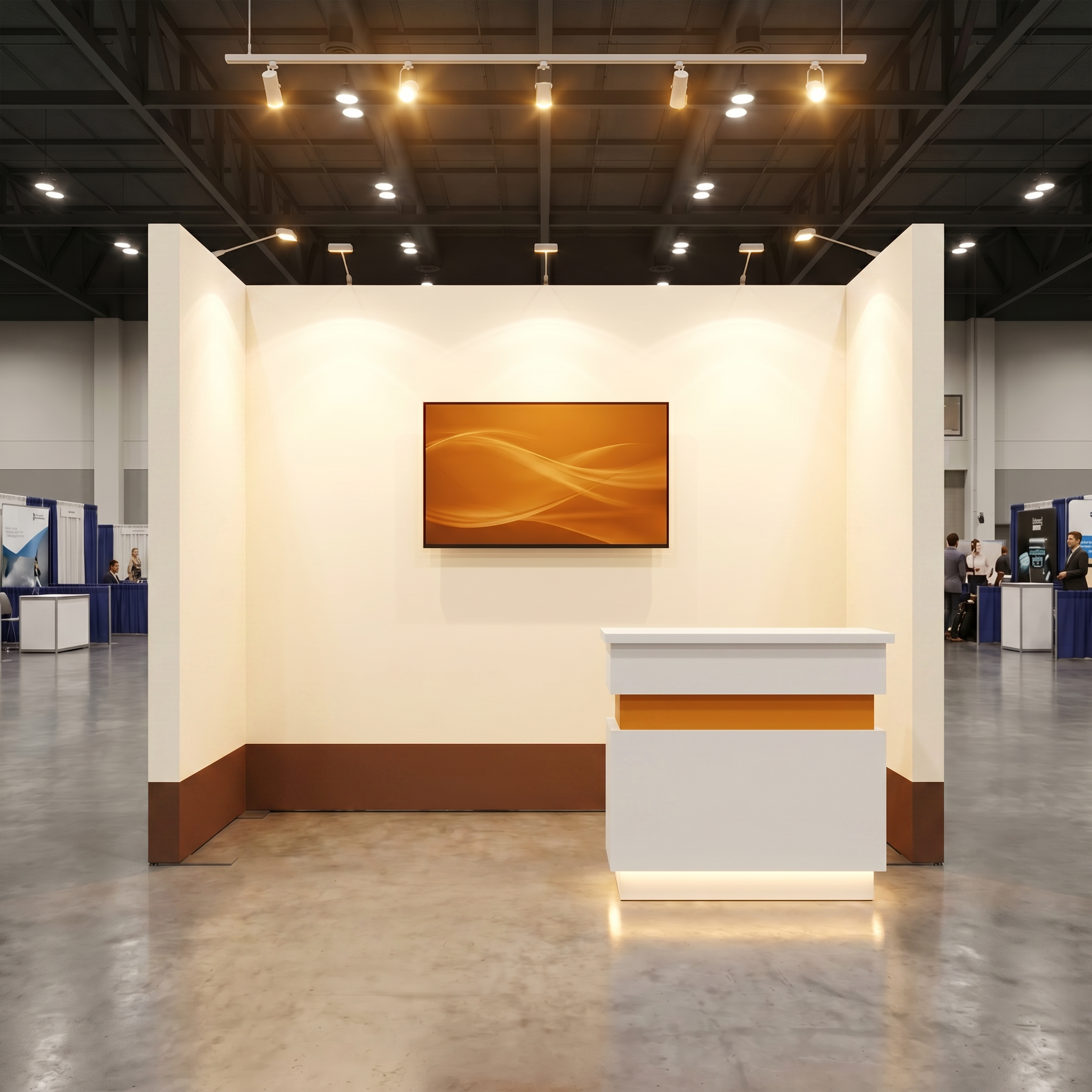 NAB Show 10 x 10 Inline Affordable Exhibit Rental — Design 03 — 10 x 10 Inline Affordable Exhibit Rental — NAB Show, Las Vegas