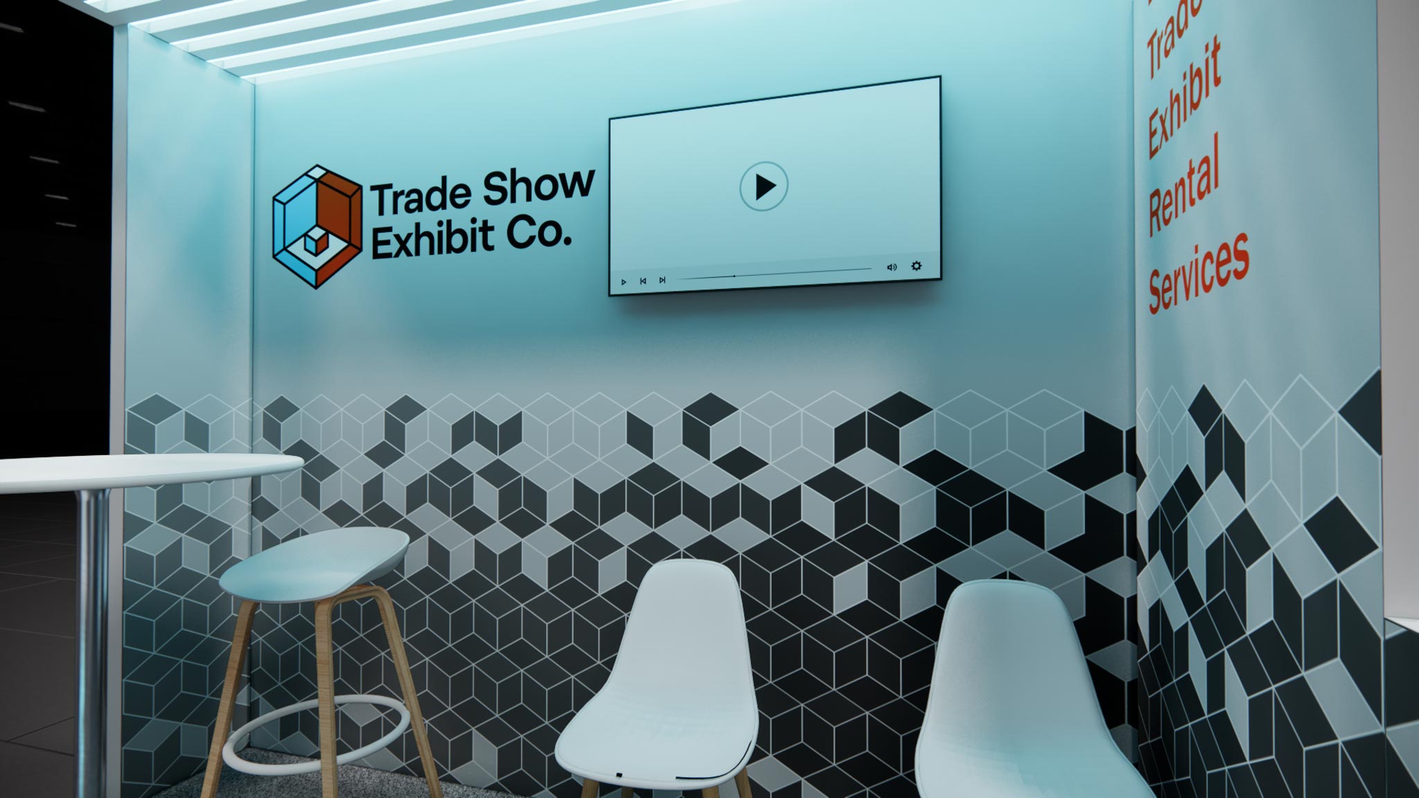 CES 10 x 10 Inline Affordable Exhibit Rental — Design 02 — 10 x 10 Inline Affordable Exhibit Rental — CES, Las Vegas