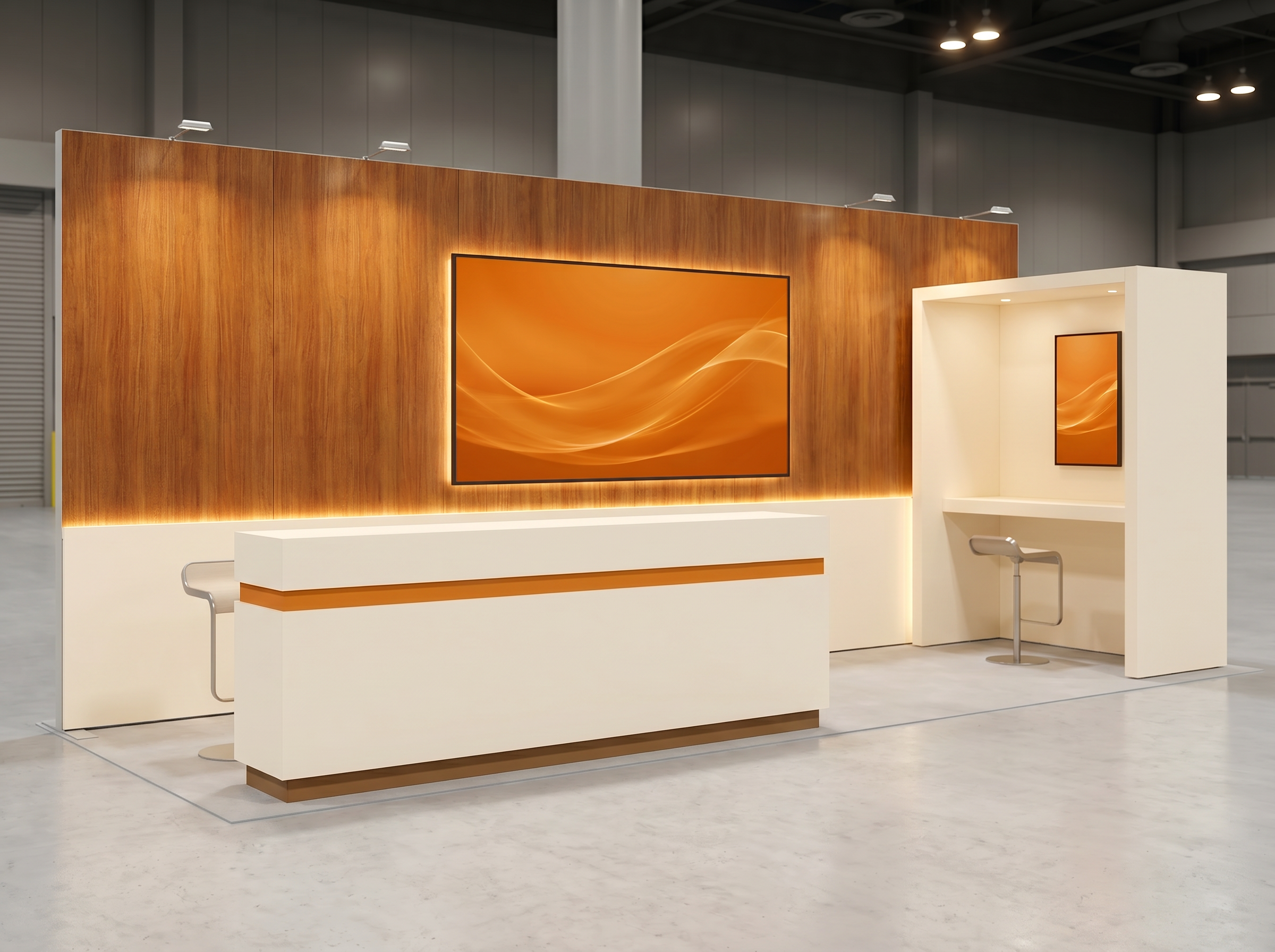 NAB Show 10 x 20 Inline Affordable Exhibit Rental — Design 03 — 10 x 20 Inline Affordable Exhibit Rental — NAB Show, Las Vegas