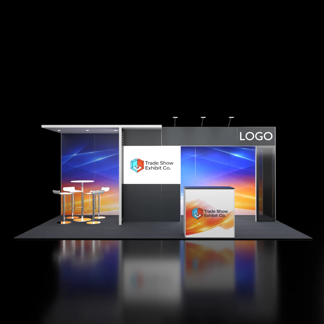 CES 10 x 20 Inline Affordable Exhibit Rental — Design 09 — 10 x 20 Inline Affordable Exhibit Rental — CES, Las Vegas