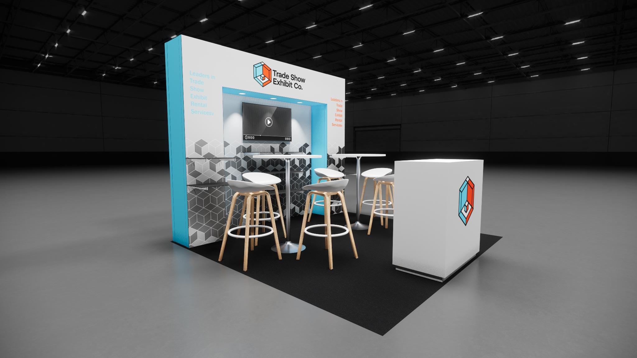 CES 10 x 10 Inline Affordable Exhibit Rental — Design 05 — 10 x 10 Inline Affordable Exhibit Rental — CES, Las Vegas