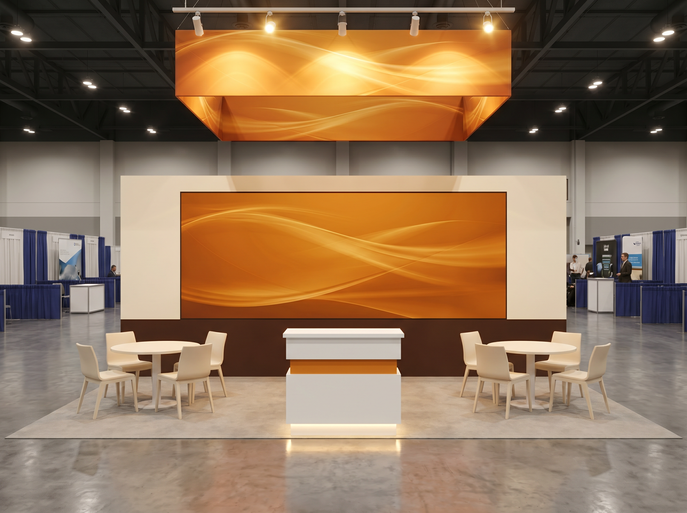G2E 20 x 20 Inline Affordable Exhibit Rental — Design 03 — 20 x 20 Inline Affordable Exhibit Rental — G2E, Las Vegas