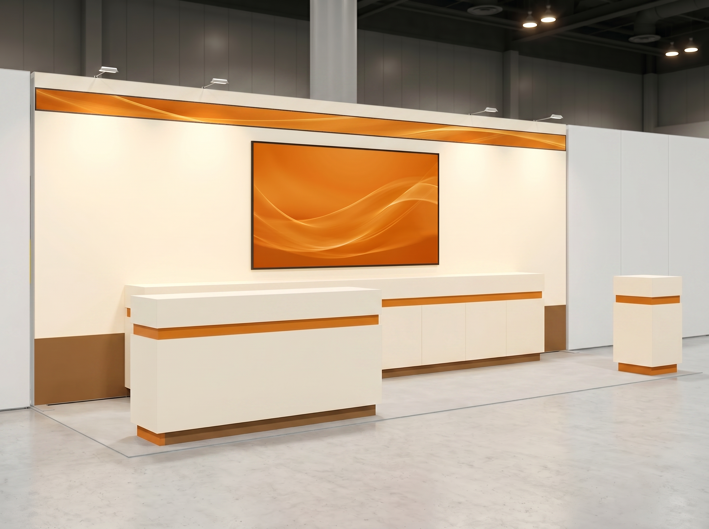 MD&M 10 x 20 Inline Affordable Exhibit Rental — West — Design 03 — 10 x 20 Inline Affordable Exhibit Rental — MD&M West, Anaheim