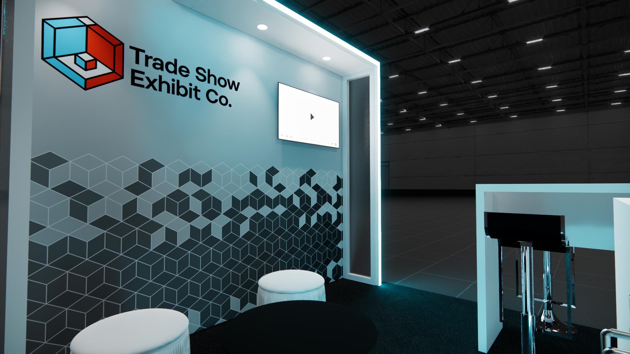 CES 10 x 10 Inline Affordable Exhibit Rental — Design 03 — 10 x 10 Inline Affordable Exhibit Rental — CES, Las Vegas